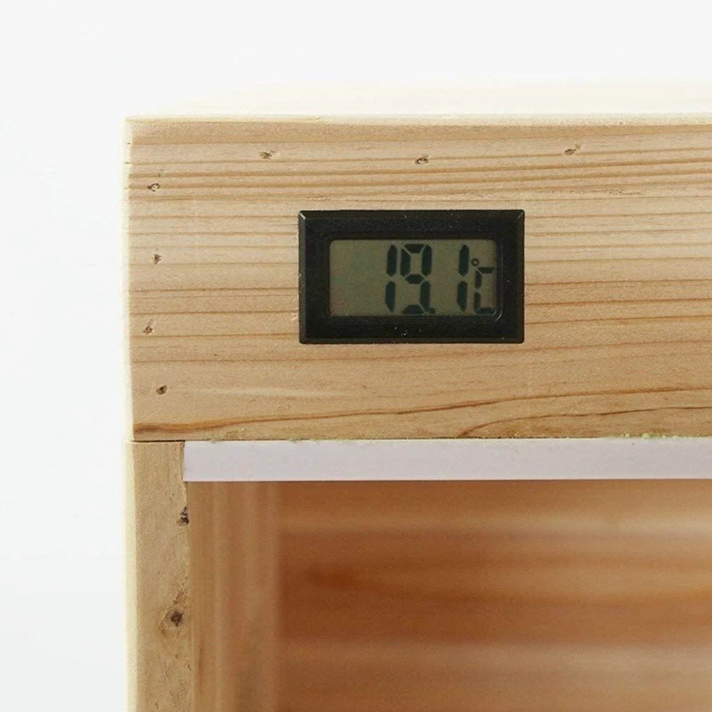 Tanque Anfibio pequeño portátil, terrario para Reptiles de Oficina, Caja de Ciencia de Madera, Tanque de hábitat para Reptiles, Caja de Transporte para Reloj con Jaula para Tortugas y lagartos