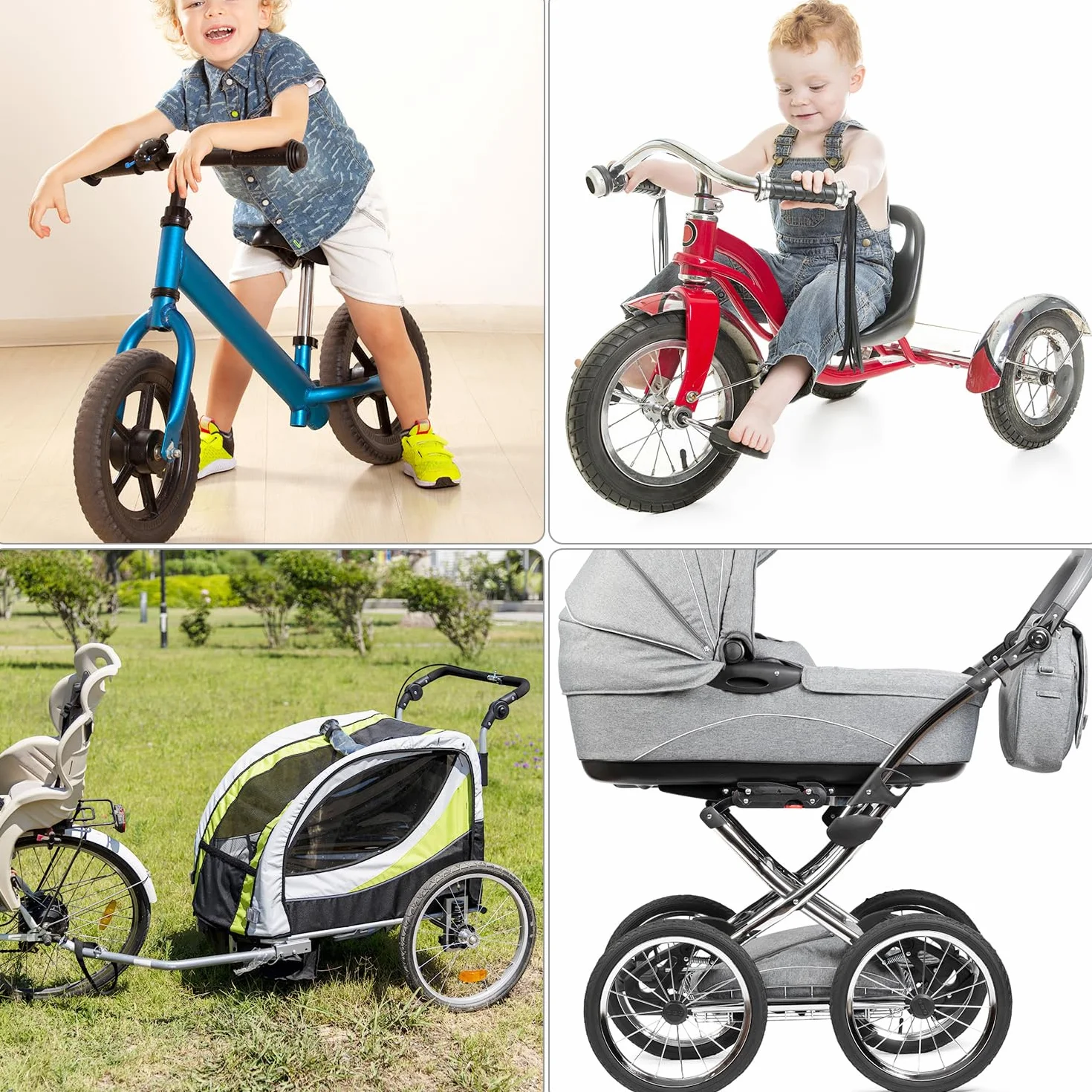 QWORK 2 Piezas 12.5x2.25 Cámaras de Aire para Bicicleta, 12 1/2 x 2 1/4 para Scooters Eléctricos