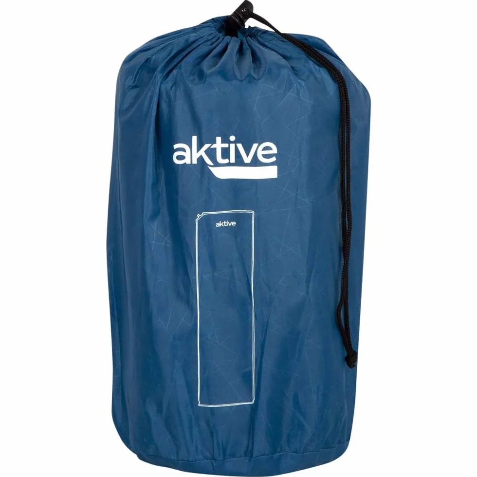 AKTIVE Esterilla hinchable plegable 175 x 56 cm Azul Ripstop Foam Autoinflable Colchón hinchable individual Acampada