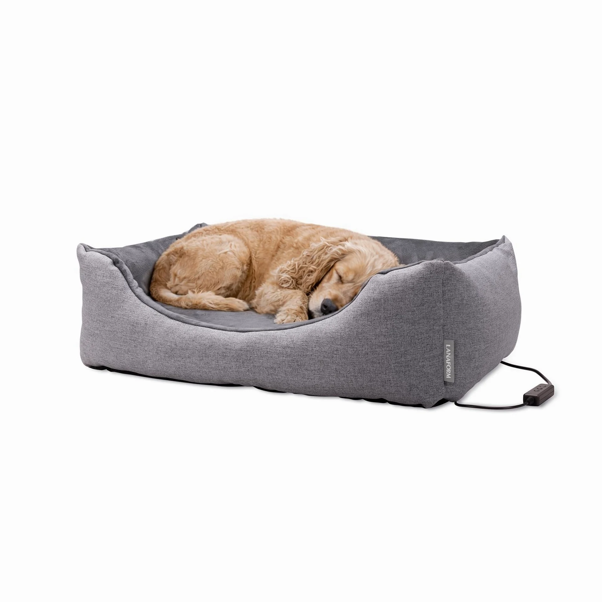 Heat Nest - Cama Calefactable Perro Gato - Cama Térmica Mascotas - Cojín Calor 3 Niveles - Nido Invierno Waterproof - Detección Inteligente Presencia – Cesta Lavable Suave Confort