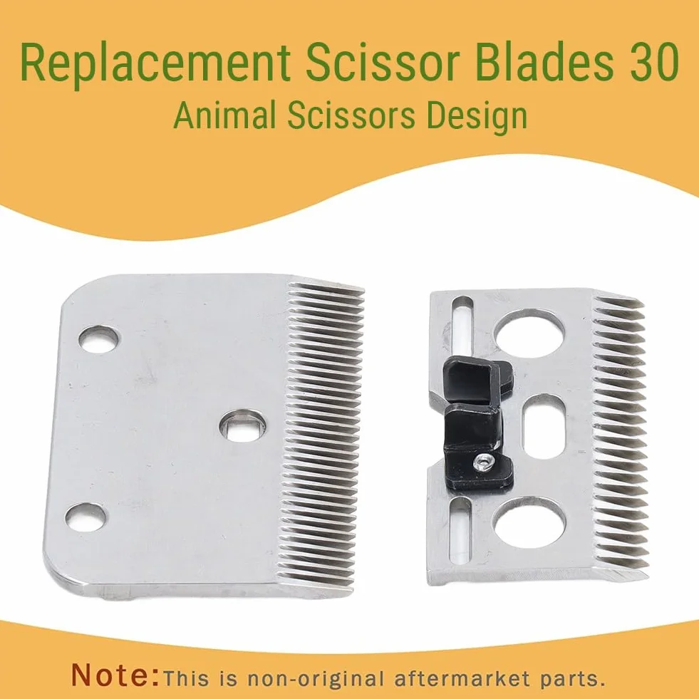 Cuchillas de Esquiladora Caballos, 35 Dientes Horse Clipper Blades Profesionales, Acero Inoxidable Set de Cuchillas de Recambio Universales, para Caballos Perros Burros Mulos Cabras Ganado