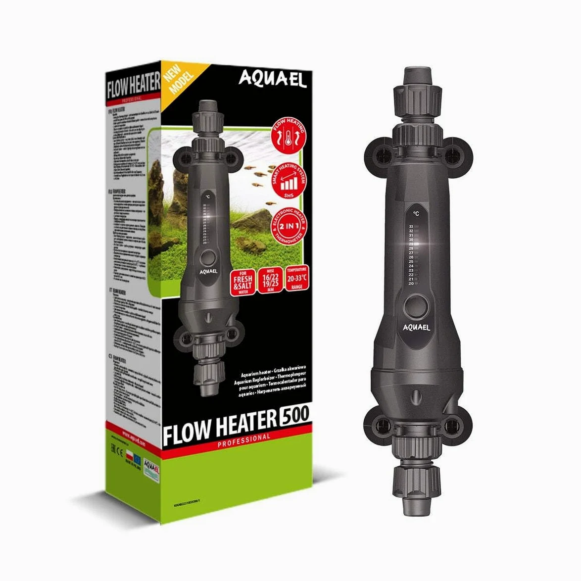 Aquael Calentador de flujo en línea (500 W)