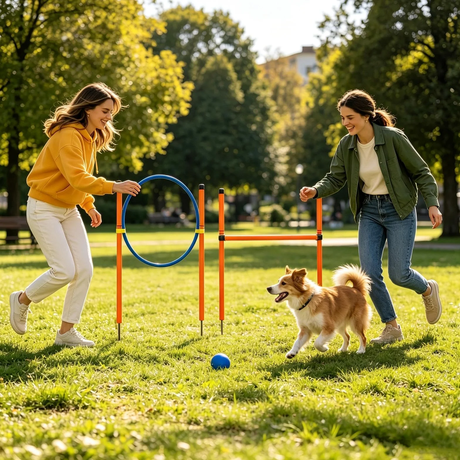 Equipo de adiestramiento en agilidad para perros Juego de Entrenamiento con | equipo lúdico para perros en el jardín Para recreación competición campo zona lúdica playa parque jardín y