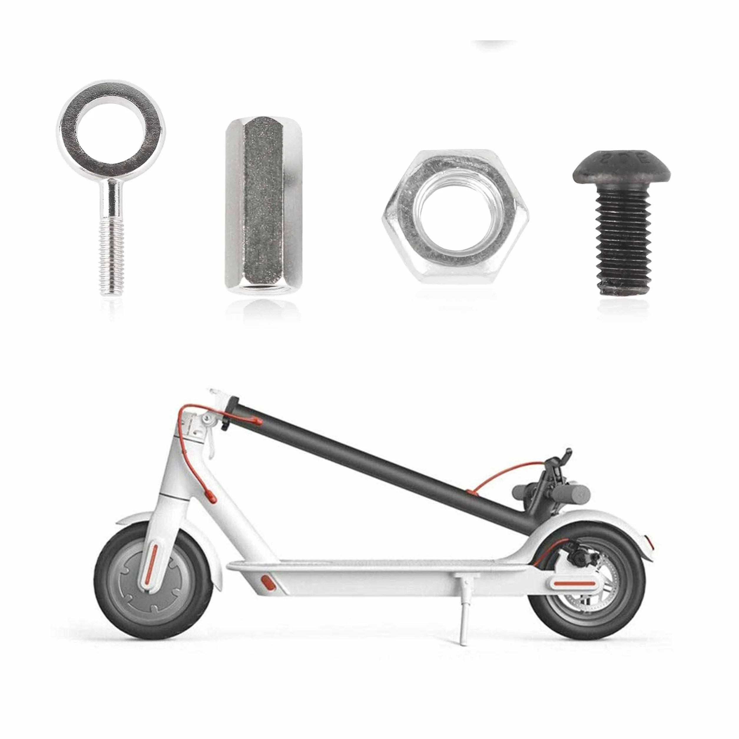 Scooter eje de bloqueo tornillo ensamblado juego de repuesto para Xiaomi 1S/M365/Pro