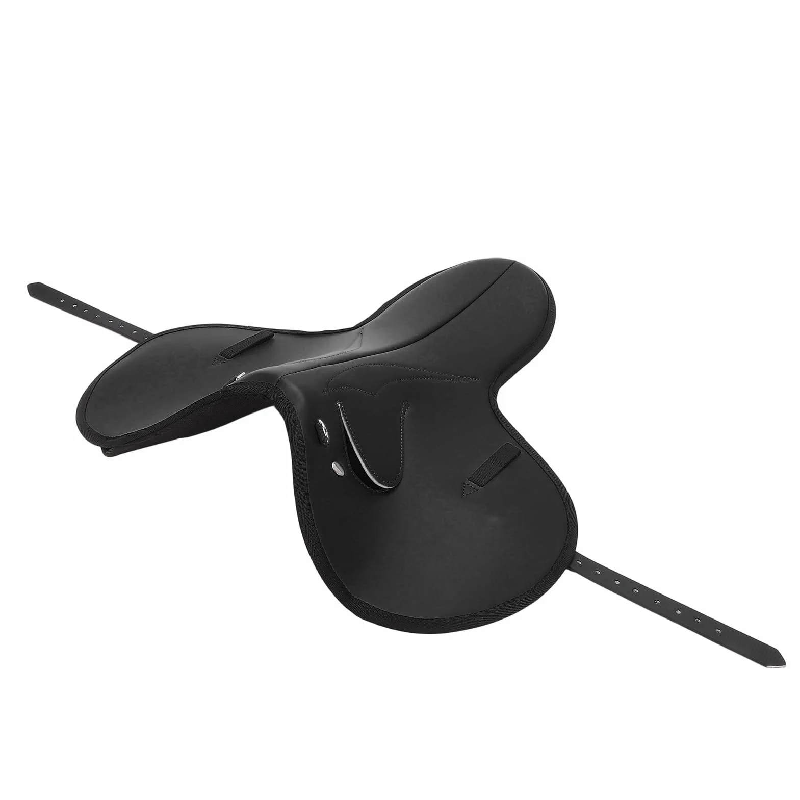 Yctze Cómoda Almohadilla para Silla de Montar de Microfibra - Estera de Equitación Antideslizante Que Absorbe los Golpes con Correas de Fijación Estabilidad Ecuestre - Doma, Salto y Eventos