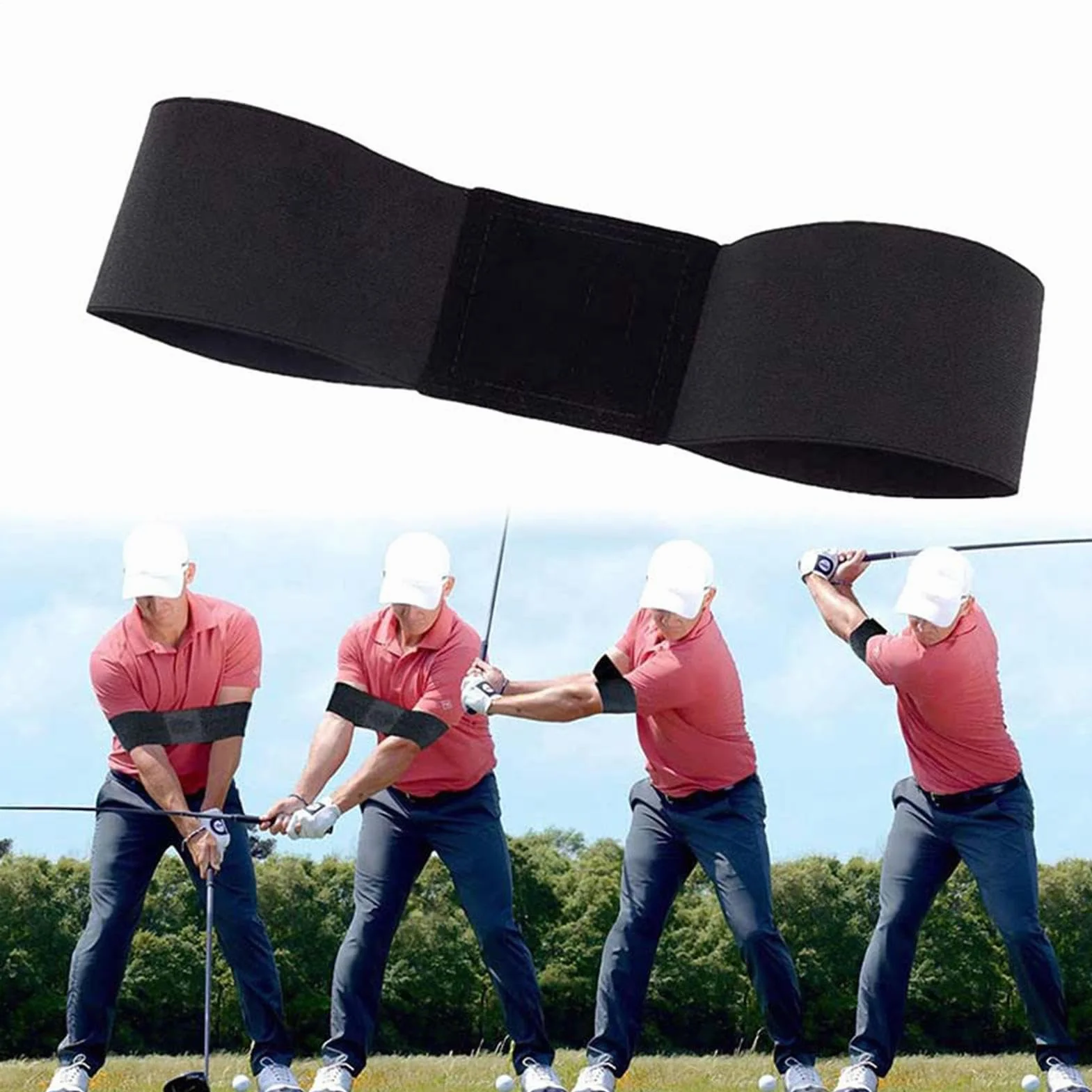 Murman 2 Pezzi Golf Swing Trainer Aiuto, Cintura Di Correzione Postura Braccio per Principianti