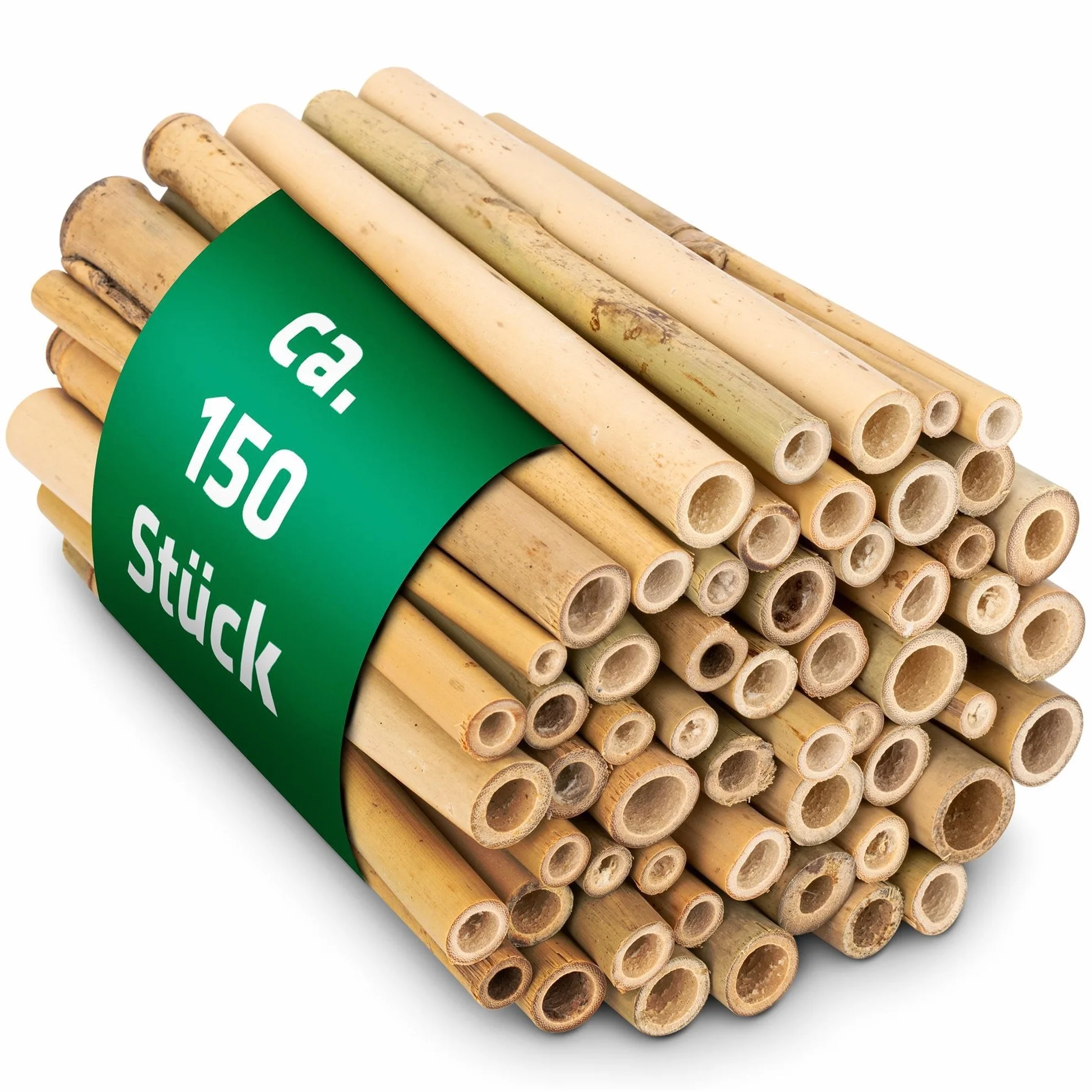 GARDIGO® Tubos de bambú para Hotel de Insectos, 150 Unidades, Tubos de anidación de bambú para Abejas Silvestres, Accesorios para casa de Insectos, Hotel de Abejas, casa de Abejas Silvestres, caña de