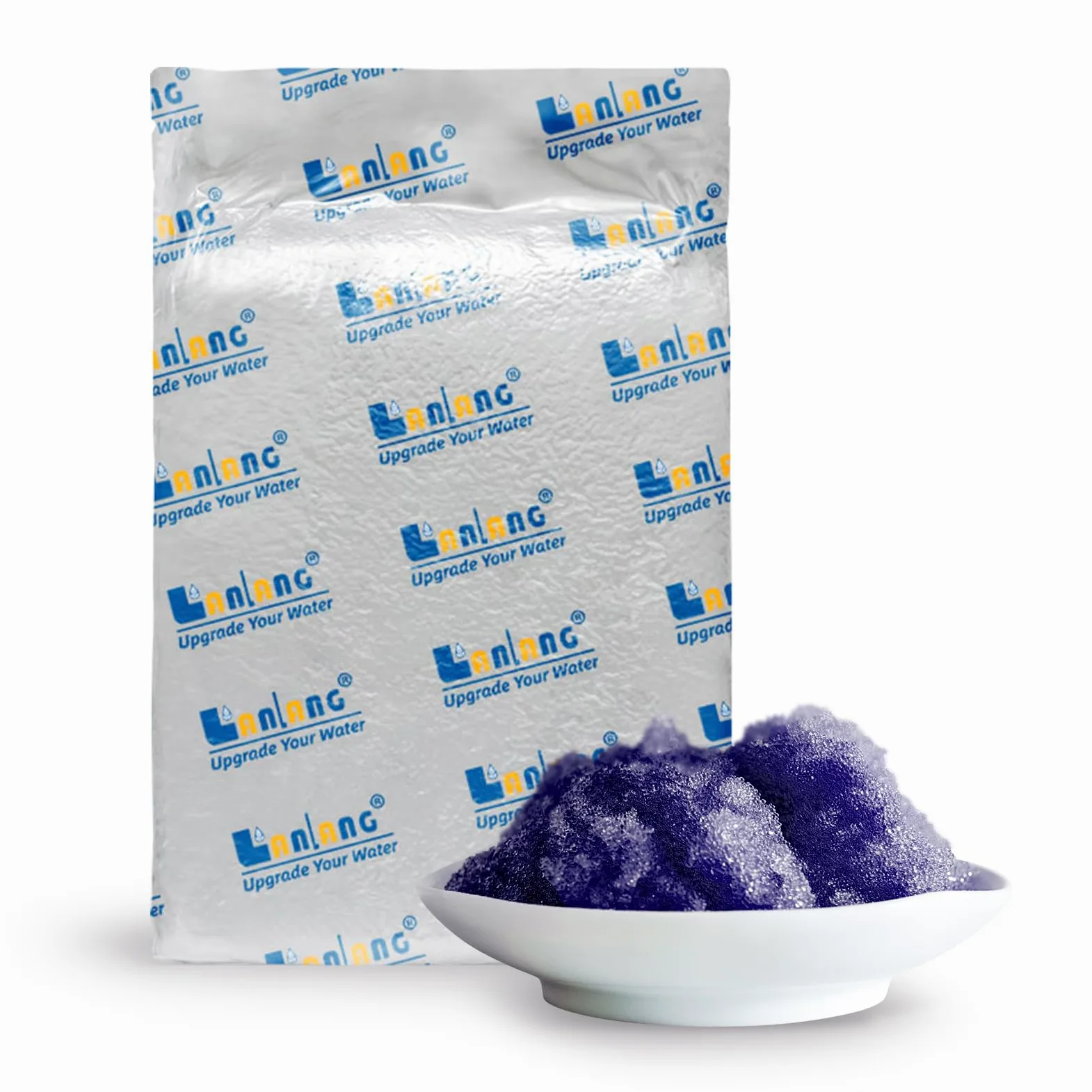 Filterelated Resina de lecho mixto de grado nuclear que cambia de color, adecuada para sistema de lavado de coches, filtros TDS, filtros de acuario, agua desionizada, reposición de material de filtro
