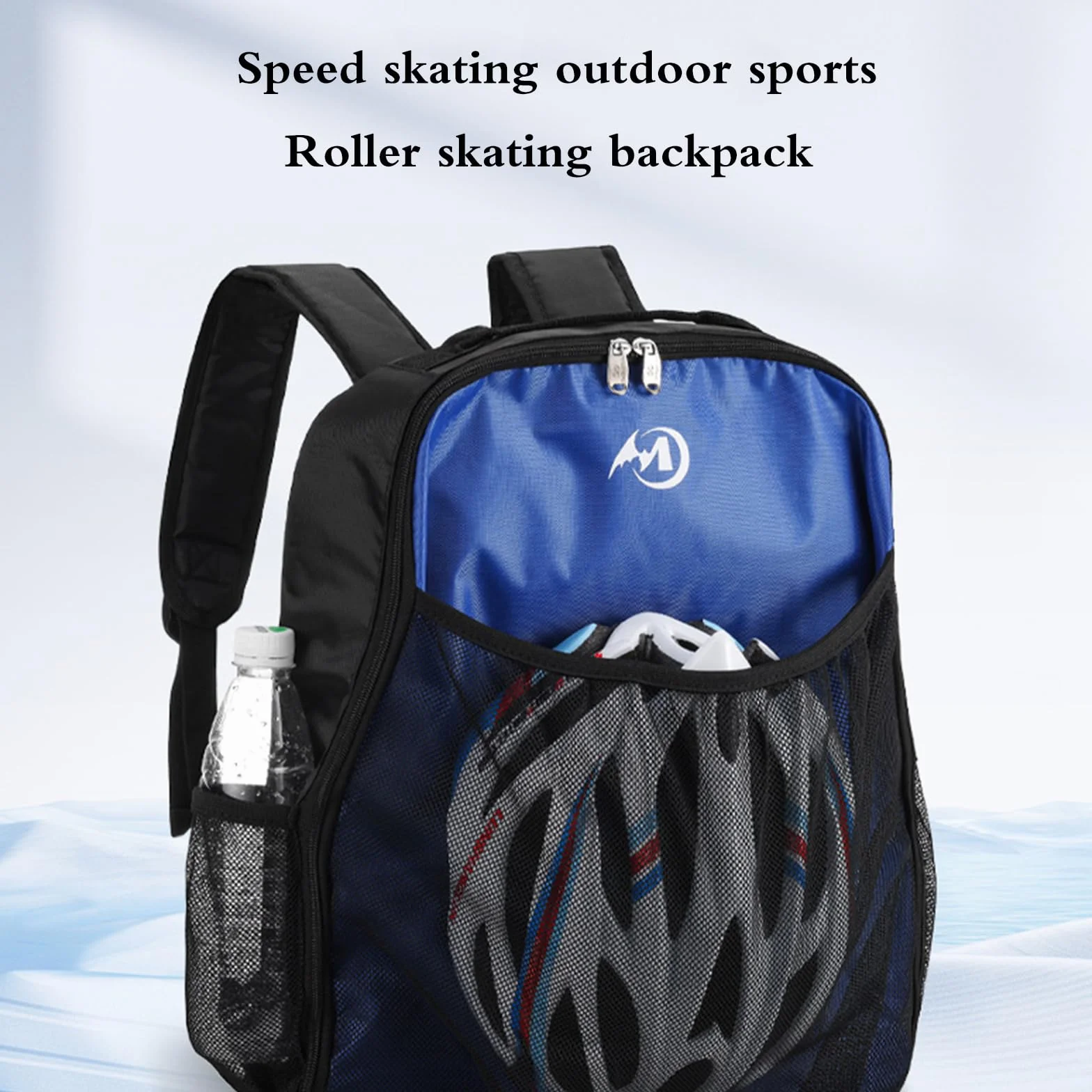 Mochila Patines Hielo Línea Ruedas Grandes Espacios Fácil Llevar Mujeres Hombres Niños