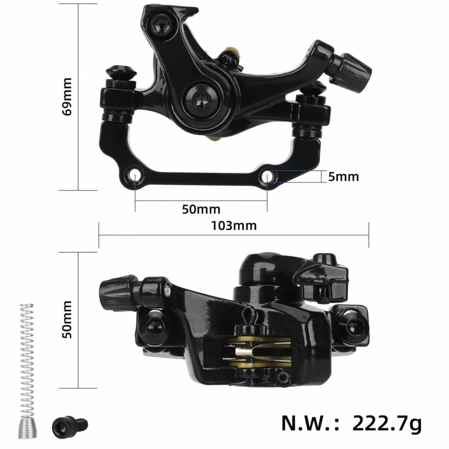 KUKIRIN G2 Muelle de pinza de freno de disco para scooter eléctrico, aleación de aluminio