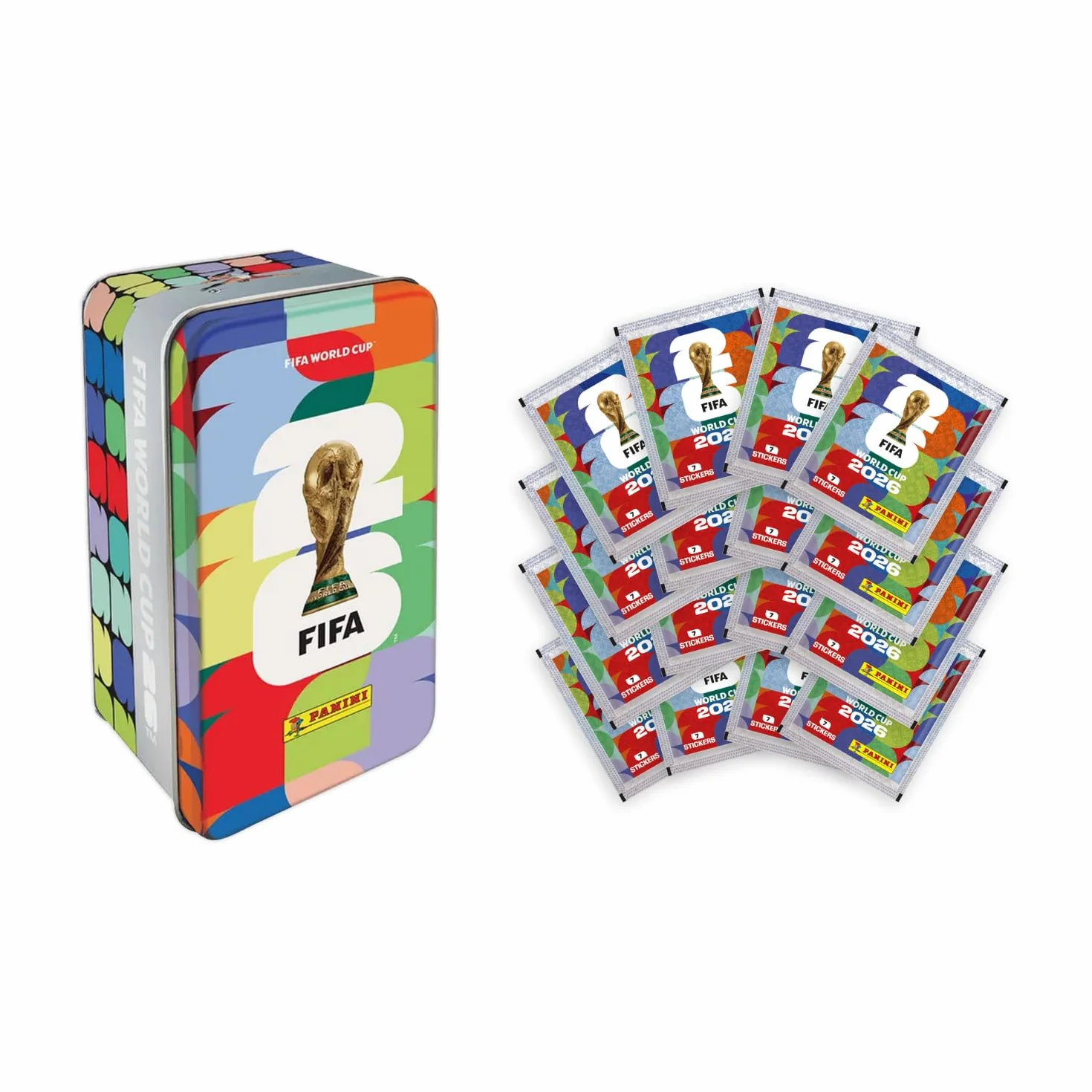 Panini FIFA World Cup 2026 Cromos Classic Tin Box 10 Sobres Colección Oficial 4 Modelos