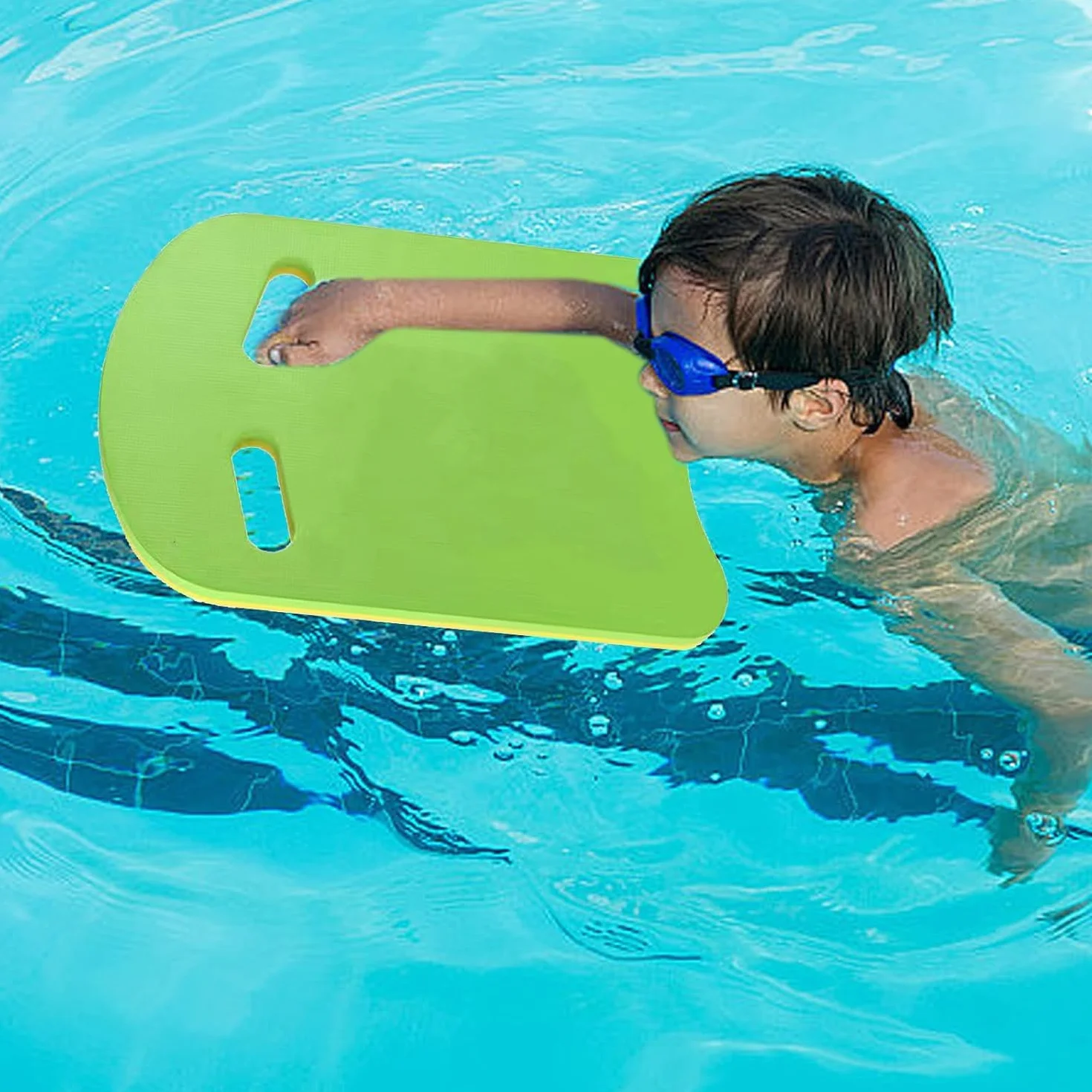 Ushape Tabla de flotación espuma EVA para natación principiantes con asas dobles