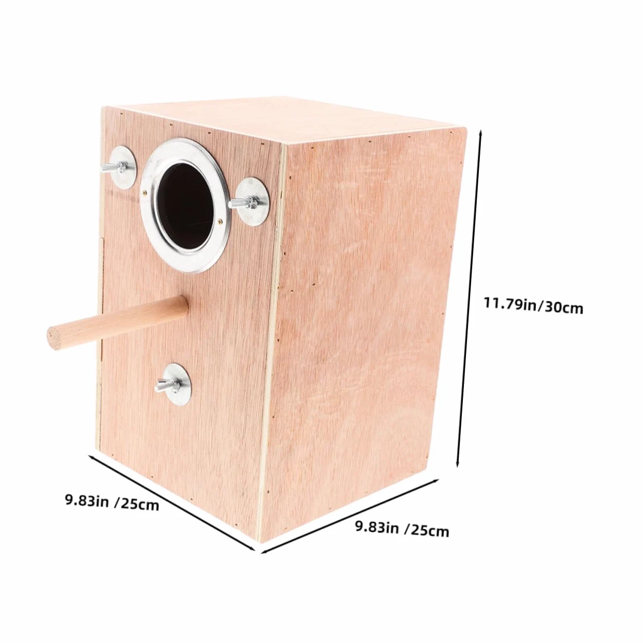 SHINEOFI Caja de Anidación para Periquitos de Madera con Soporte Colgante Exterior Nido Cálido y Seguro para Cría de Agapornis Ninfas Periquitos y Conures Diseño Que Ahorra Espacio para