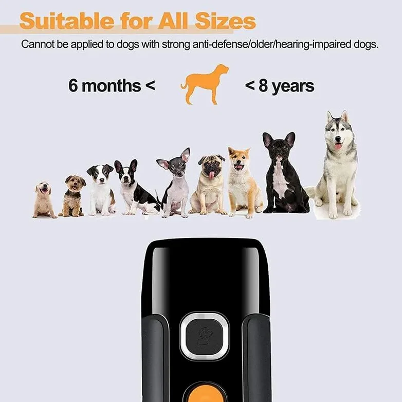 Dispositivo ultrasónico anti ladridos para entrenamiento de perros, controla el ladrido excesivo con linterna LED. Características
