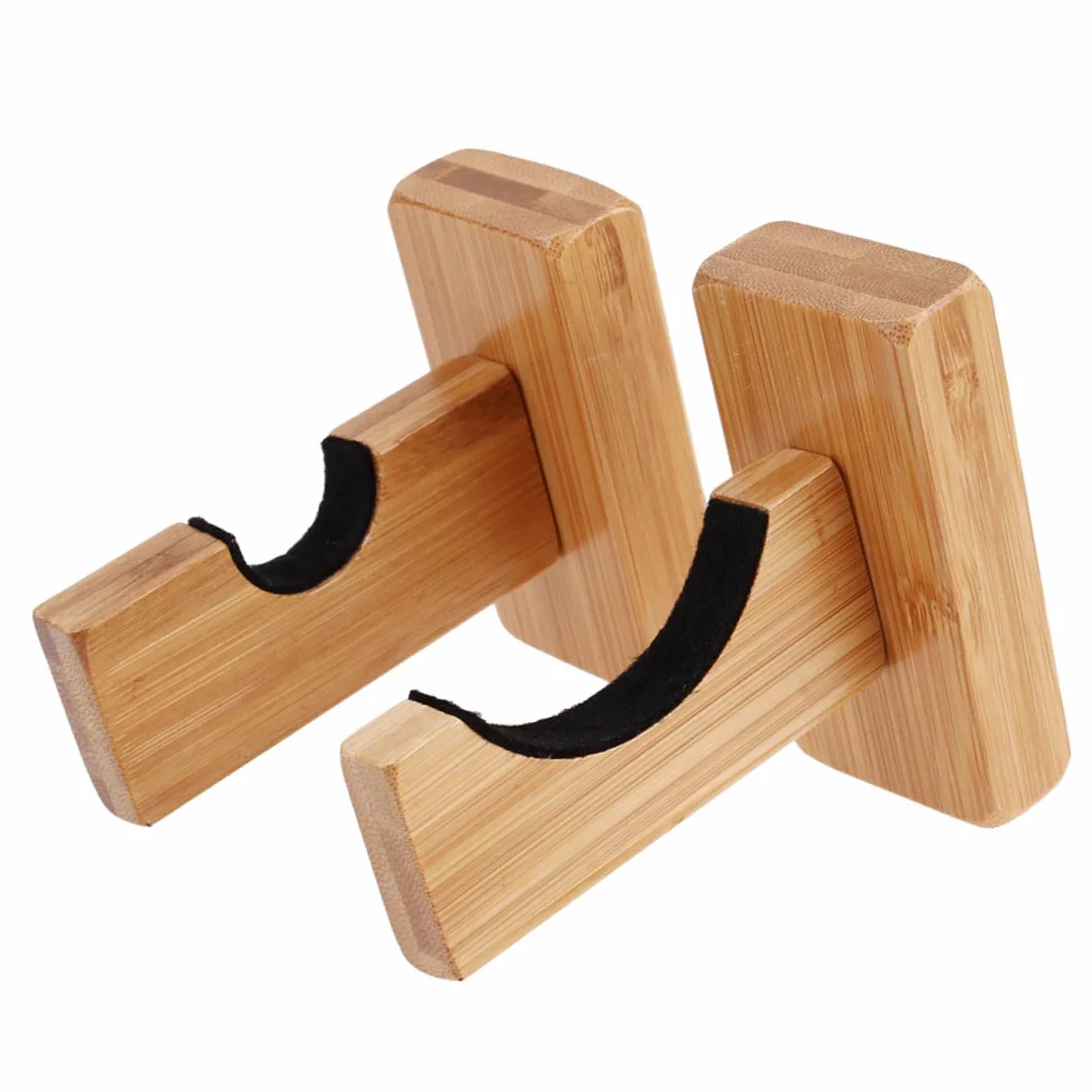 Toyvian 2 Soporte Para Bates De Béisbol De Madera Soportes De Pared Horizontales Estante Exhibir