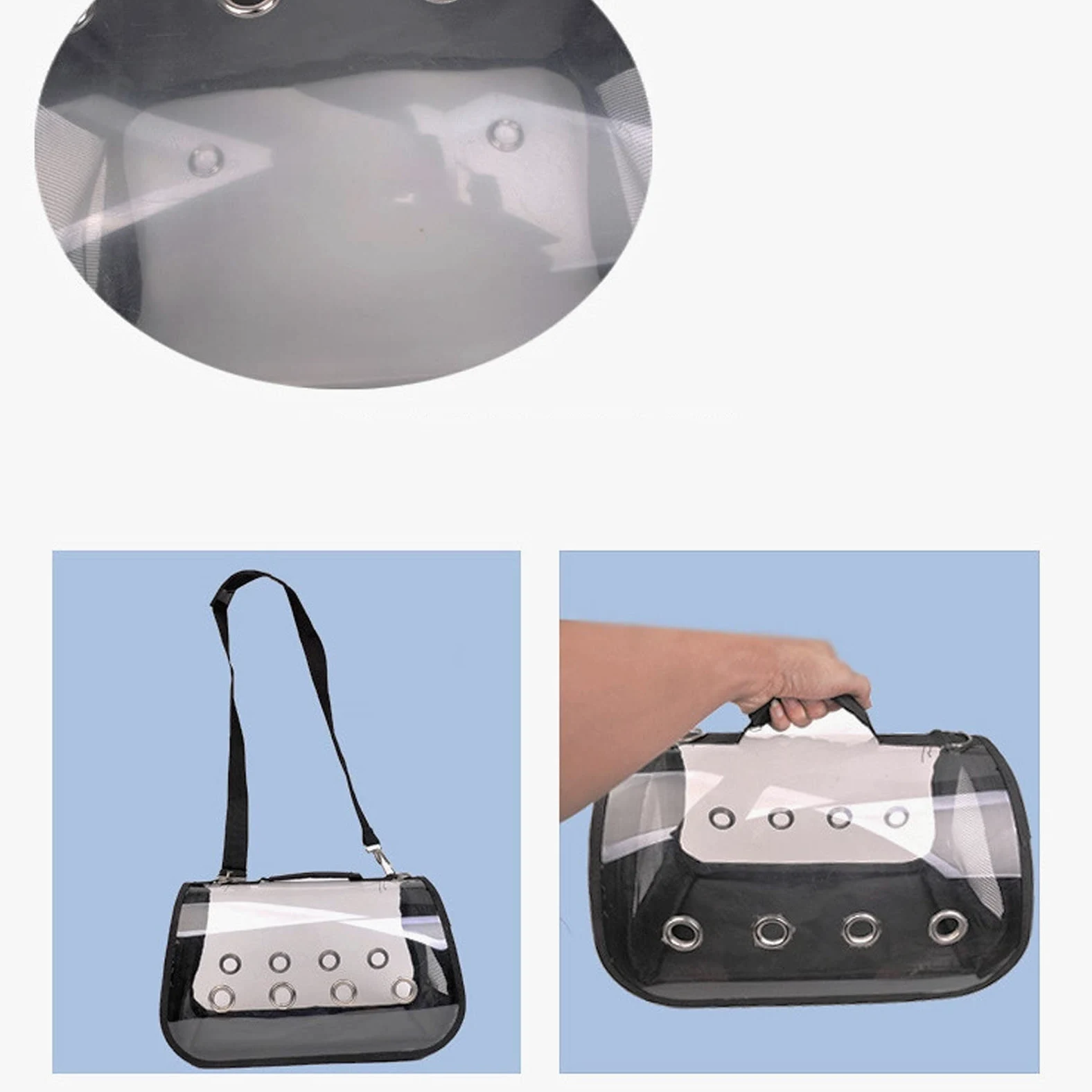 Jaula para Pájaros Mochila de pájaros ligeros Transparente y transpirable Pájaro Bolsa de viaje Pájaro Pájaro Copa de alimentación adecuada for transporte de aves al aire libre Jaula para Periquitos