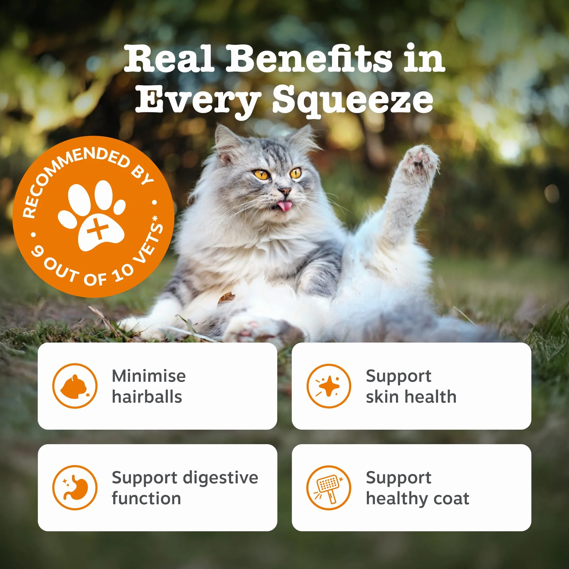 Zesty Paws Pasta anti-bolas de pelo para gatos | Minimiza las bolas de pelo | Digestión | Salud de la piel y el pelaje | Aceite de pescado | OmegaVie | Cáscaras de psyllium | Inulina | Extracto de
