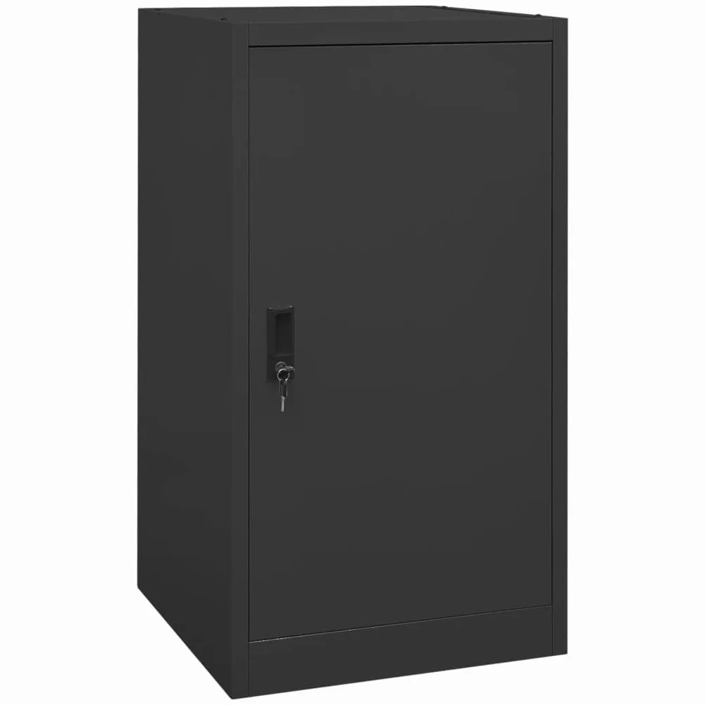 vidaXL Armario para Sillas de Montar Monturas con Estante Casillero Equipo de Hípica Cuarto de Arreos Almacenaje Acero Gris Antracita 53x53x105 cm
