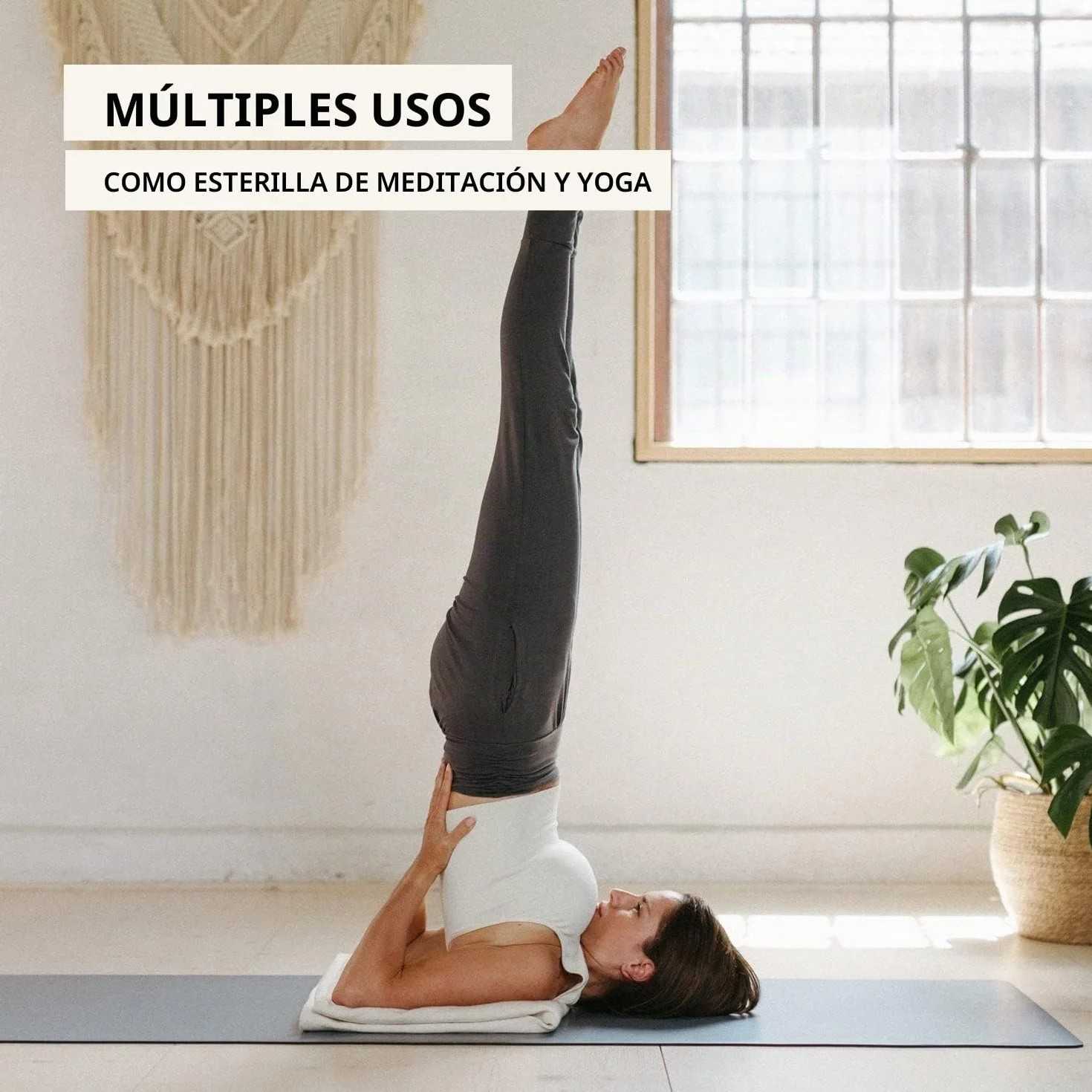 Lotuscrafts Manta Yoga Algodon Savasana 200 x 150 cm Resistente Duradera Meditacion Relajacion