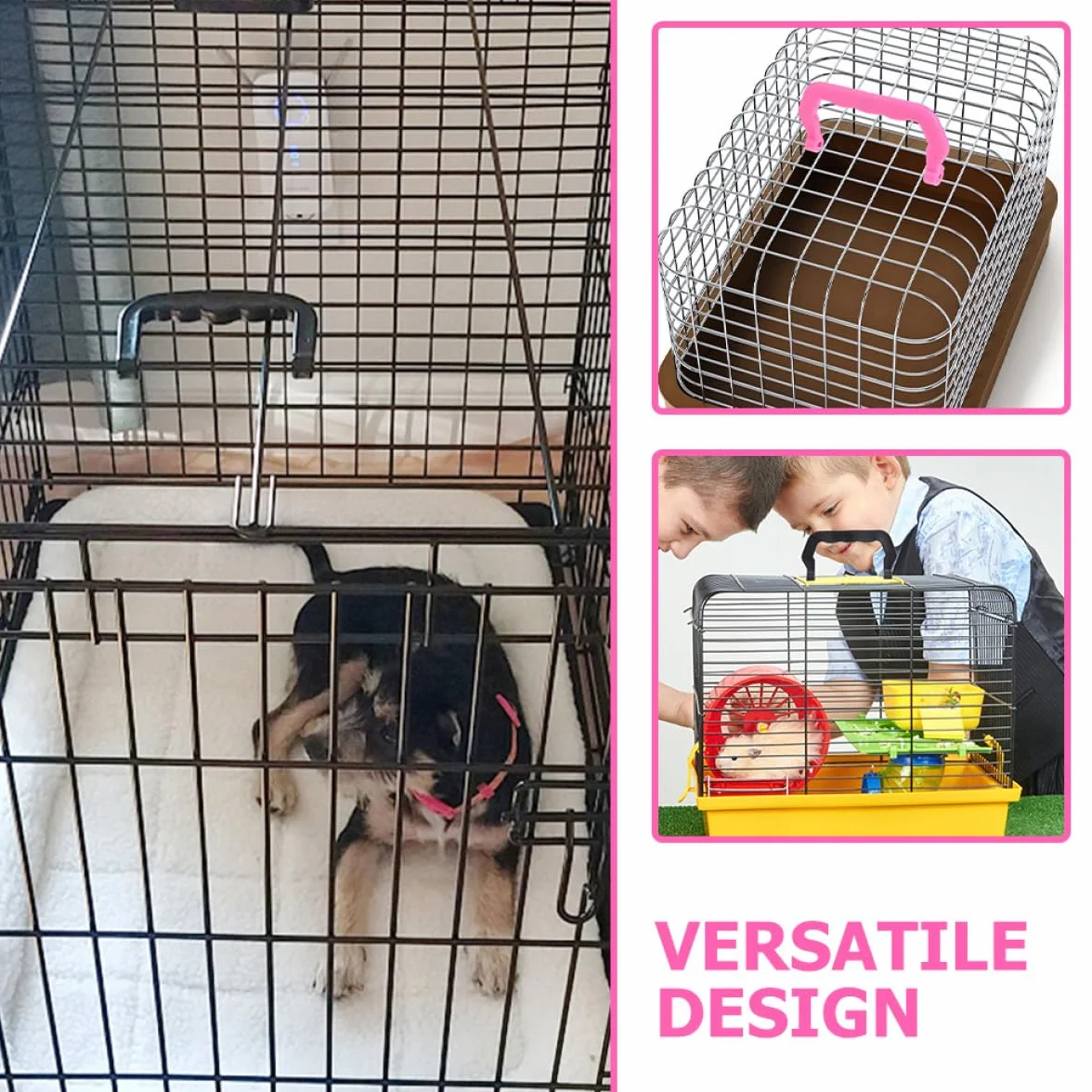 Asa para Jaula de Transporte de Mascotas de Plástico, Paquete de 20 Piezas, Segura y Conveniente para Jaulas de Pájaros y Pequeños Animales