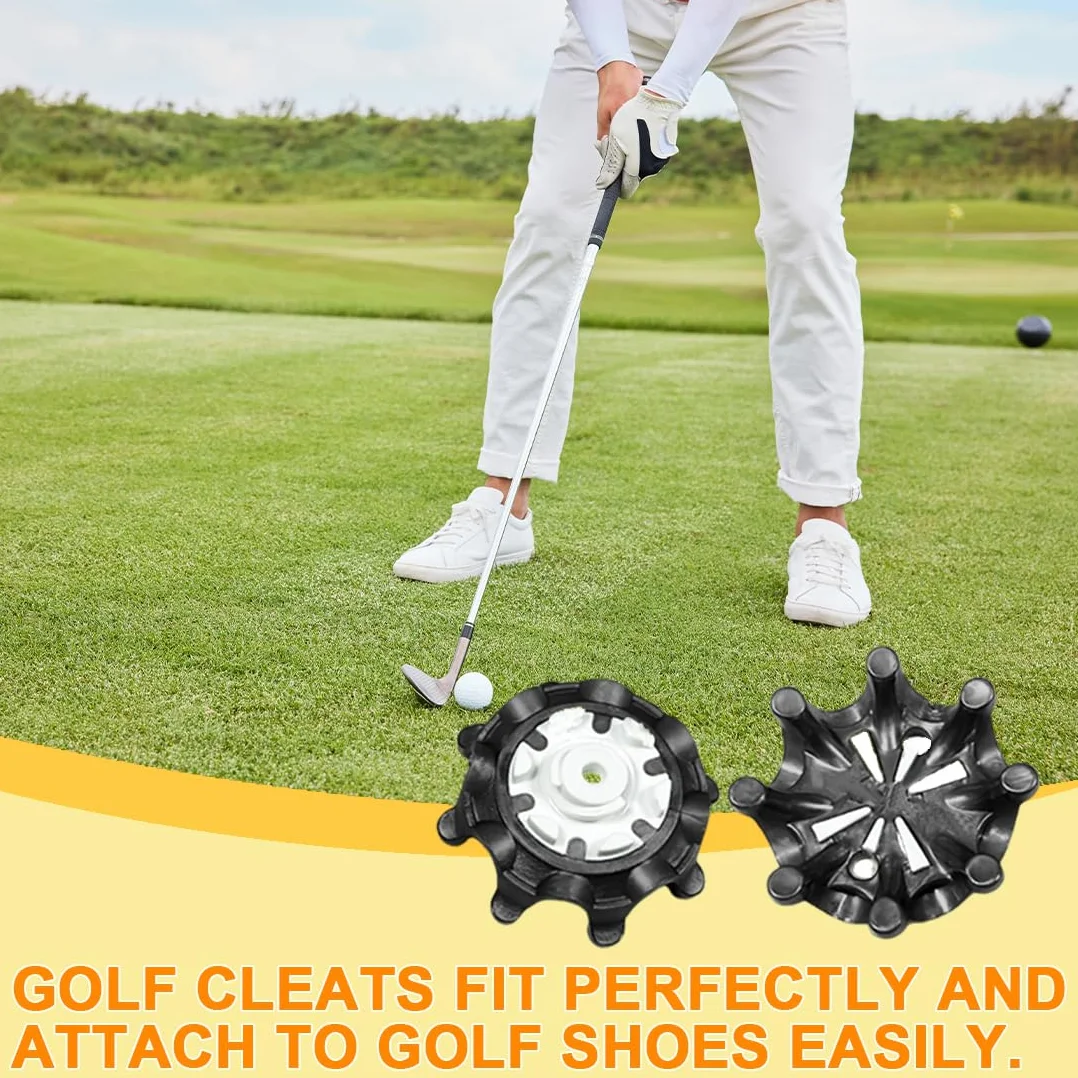 Clavos de golf para zapatos con llave de instalación, 10 piezas