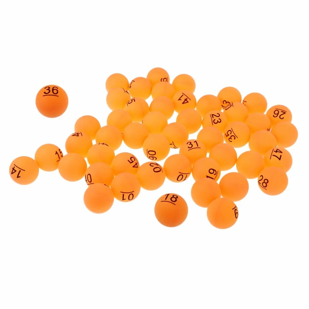 Ping Pong Balls 50 Unidades Lotería Bingo Juego