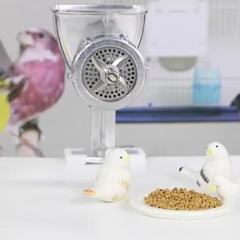 Máquina de pellets de alimentación manual - Molinillo de grano de manivela para alimentos para mascotas y piensos para peces pequeños, aves de corral y conejos
