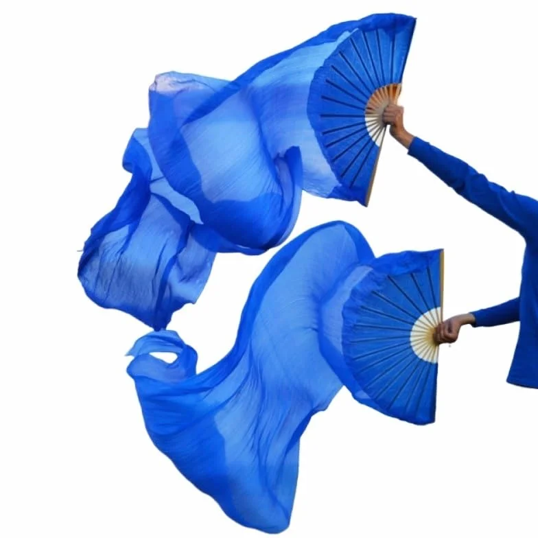 Abanico Seda Danza 180x90CM 1 Unidad 10 Colores