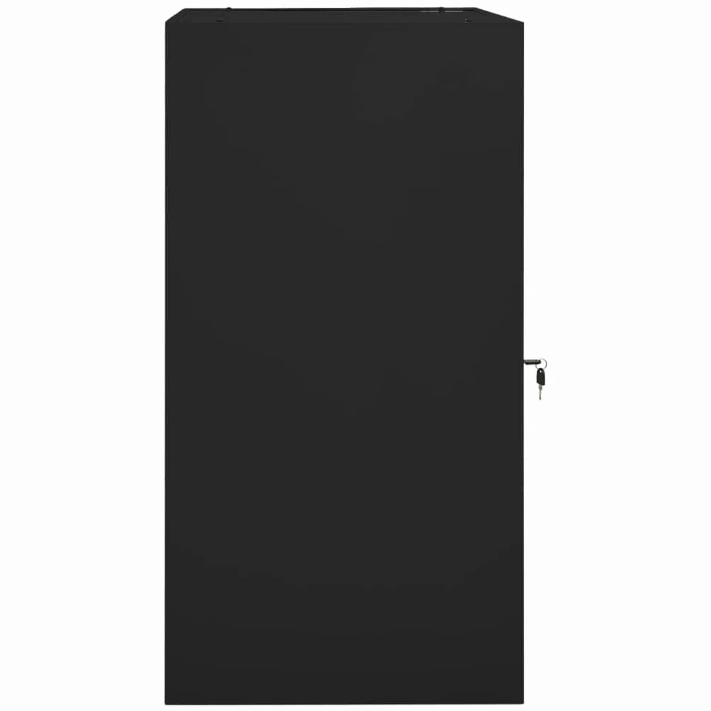 Genérico Armario para sillas de Montar Acero Negro 53x53x105 cm,Soportes para sillas de montar-339605