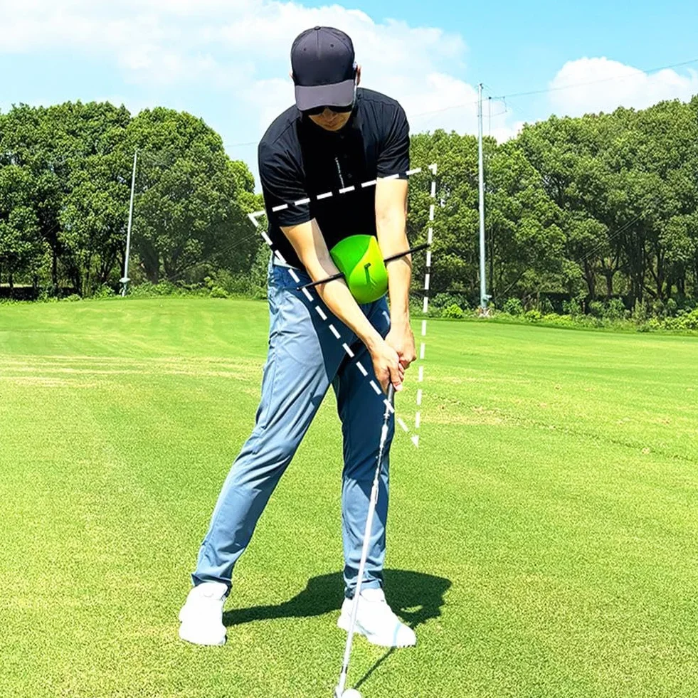 Ayuda para entrenamiento de golf, corrección de postura, ajuste seguro, alineación de brazos