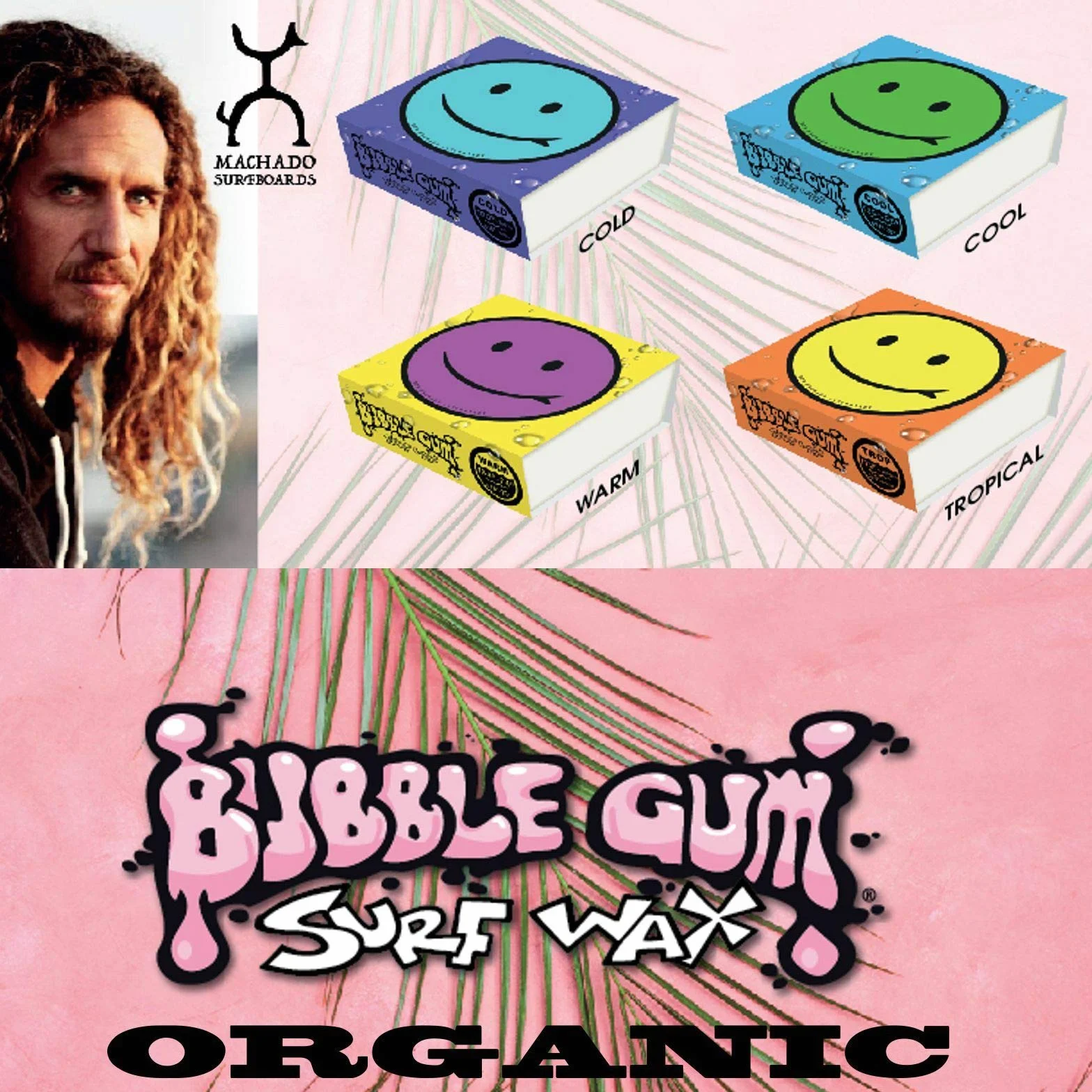 Rob Machado Tabla de Surf Cera Bio Orgánico 14-20°C