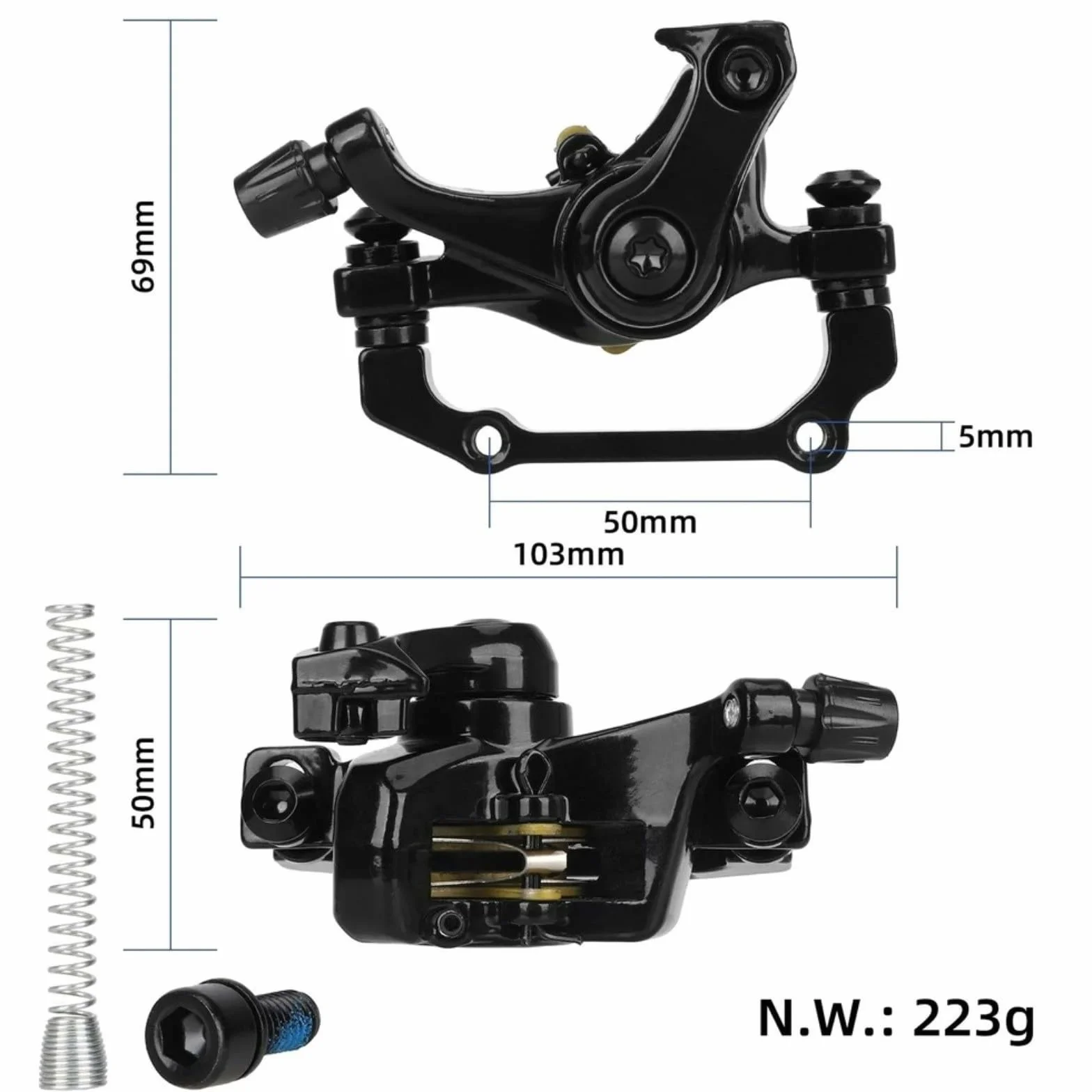 KUKIRIN G2 Muelle de pinza de freno de disco para scooter eléctrico, aleación de aluminio