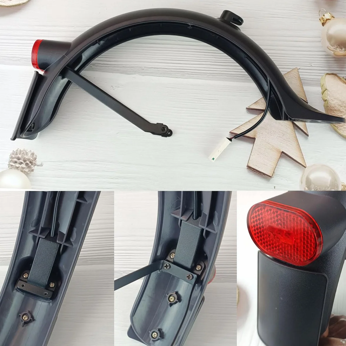 Guardabarros Trasero para Xiaomi Electric Scooter 3 Mijia M365 Pro 2 con Soporte Metálico