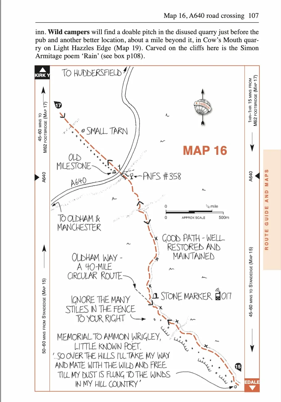 Pennine Way Edale to Kirk Yetholm Trailblazer Guide Planning Places to Stay Eat