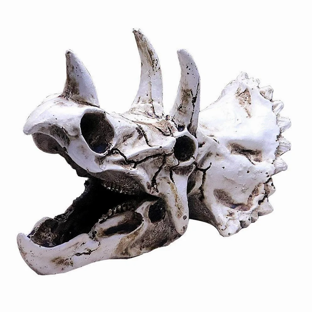 Escondite de Calavera de simulación, escondite de Caja de Reptiles de Acuario de Anfibios - Decoración de Esquina de hábitat escondites de Tortugas de Serpiente Lagarto