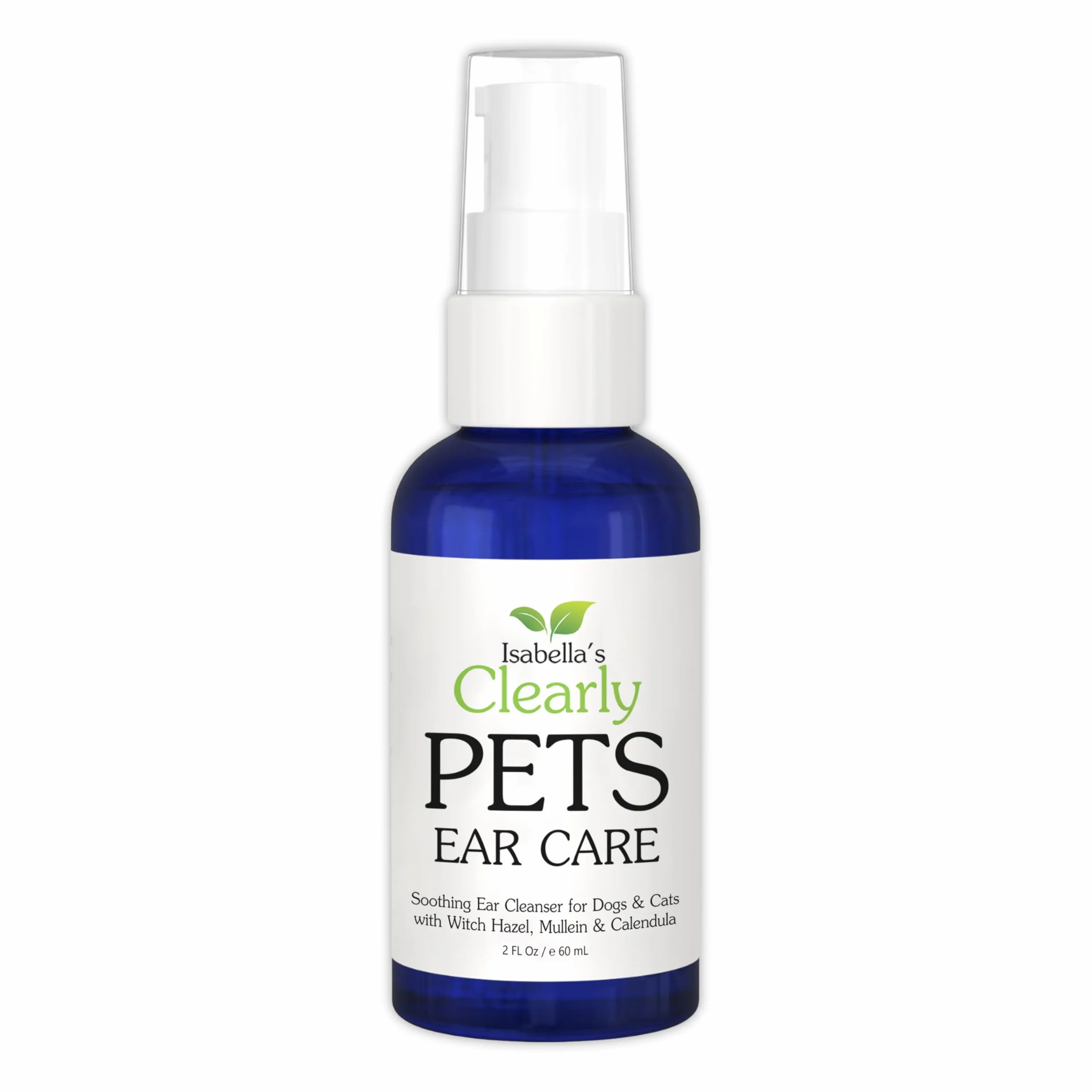 Isabella's Clearly Aceite natural para orejas de perros y gatos para eliminar la cera y aliviar el picor con caléndula, hamamelis y gordolobo