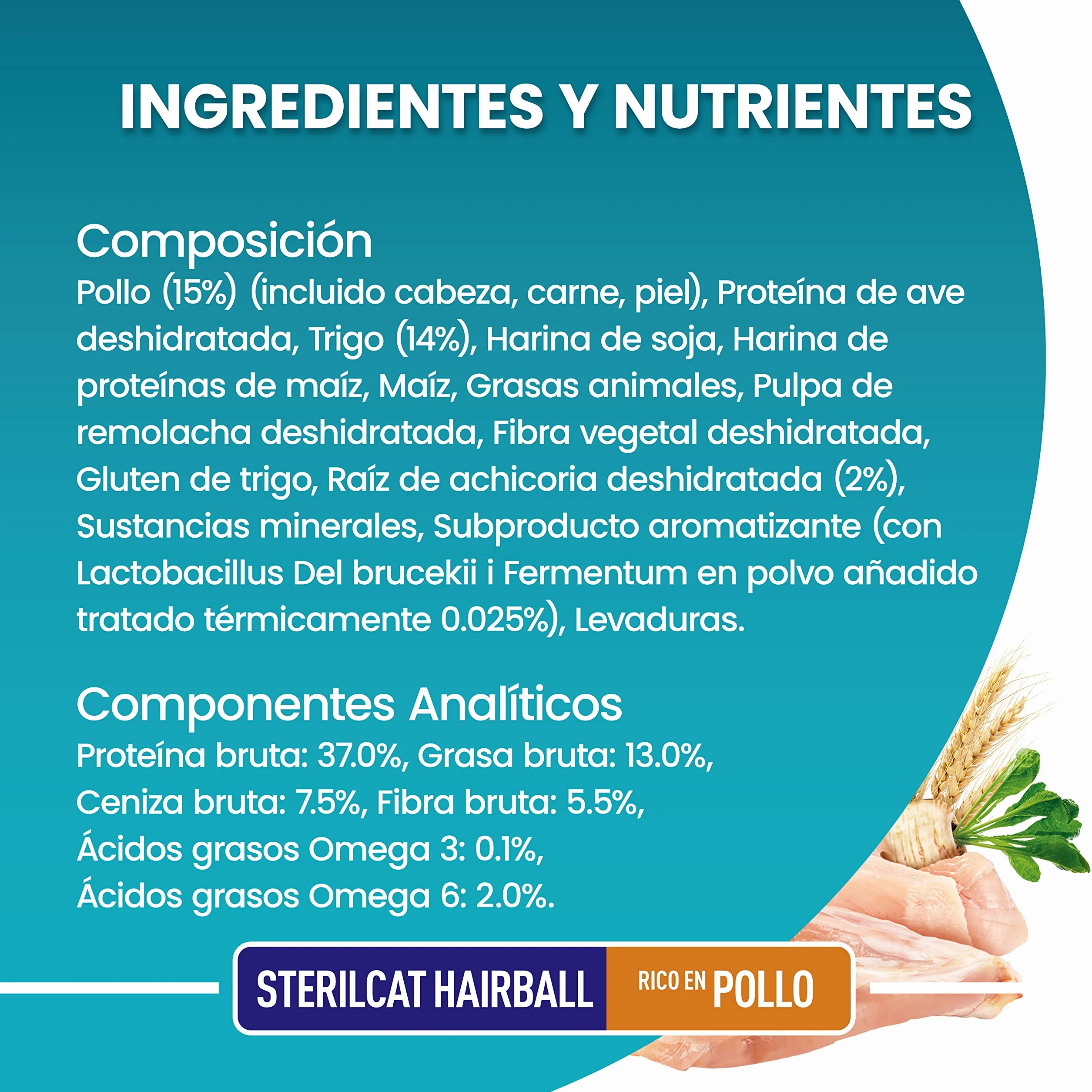 PURINA ONE Bifensis Comida Pienso para gato Esterilizado Pelaje y Bolas de Pelo con Pollo, 6 bolsas de 1,5kg
