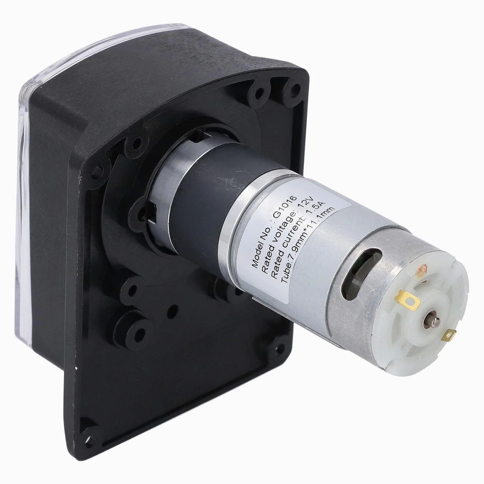 Dpofirs Bomba Dosificadora Peristáltica de Doble Cabezal, Bomba de Líquido de Alto Flujo de 1500ml/min DC12V para Lavadoras, 1 Peristáltica de 12V DC