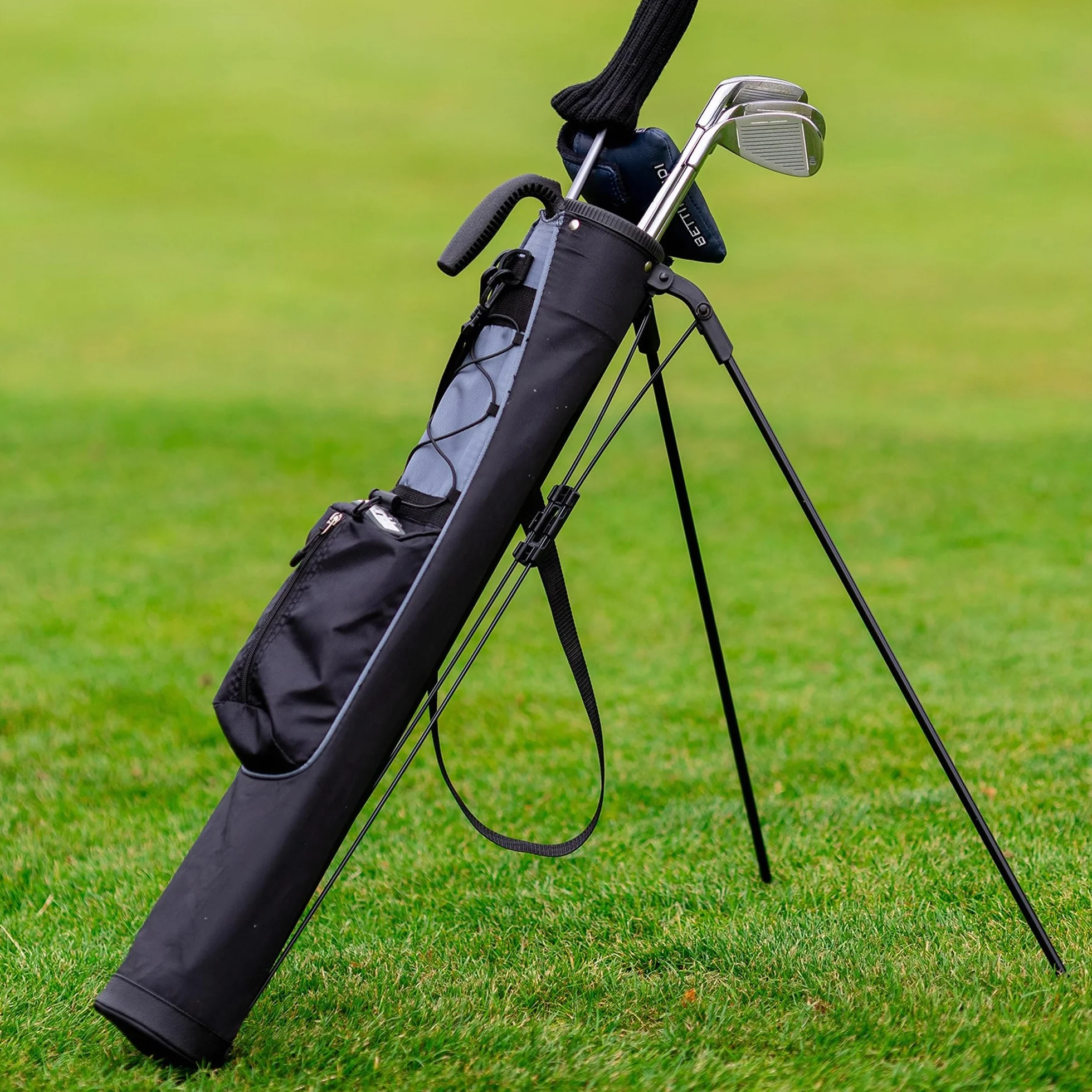 Longridge Torba na nogi golfowa Pitch & Putt 4" czarna