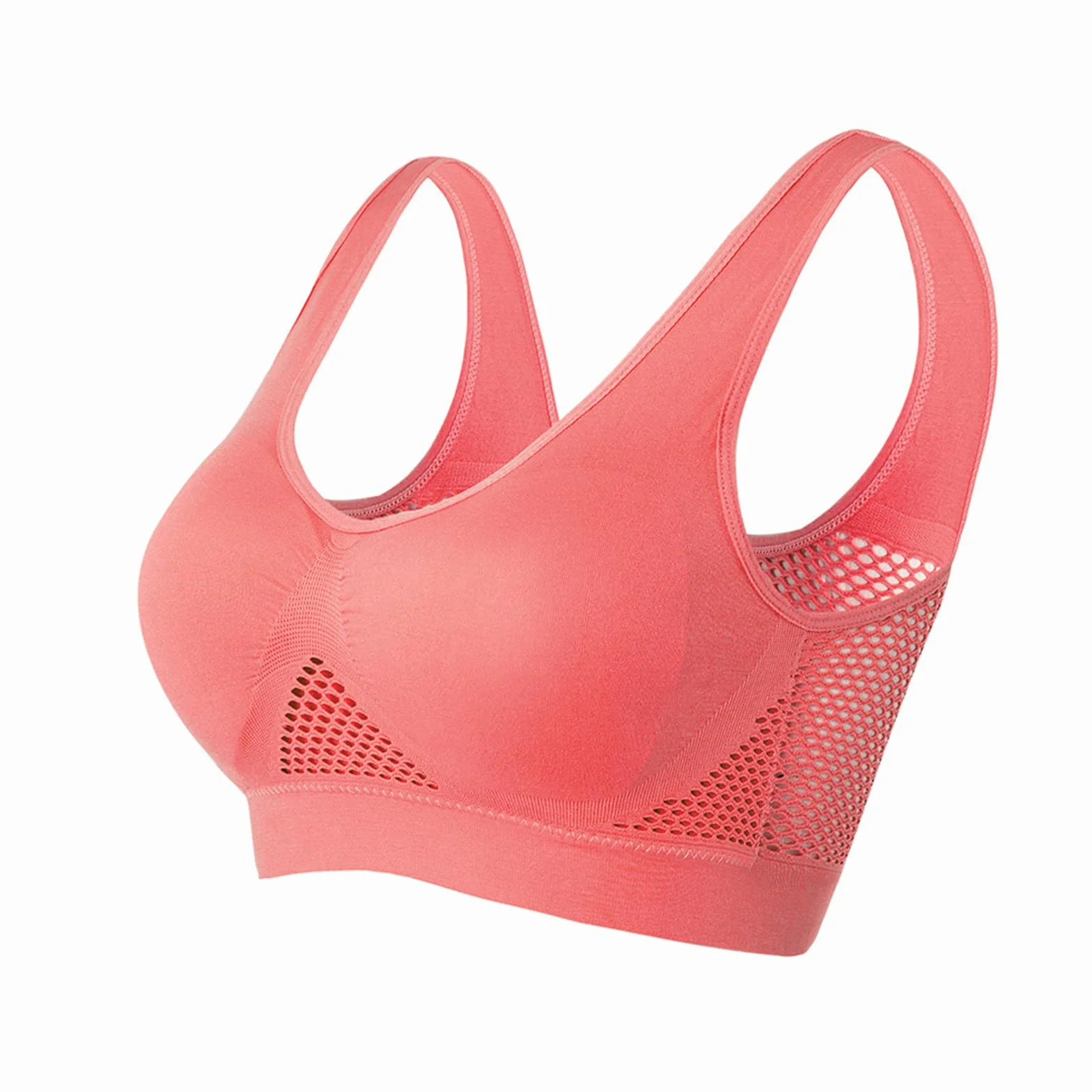 Pack de 3 Sujetadores Deportivos Sin Aros con Almohadillas Extraíbles Transpirables