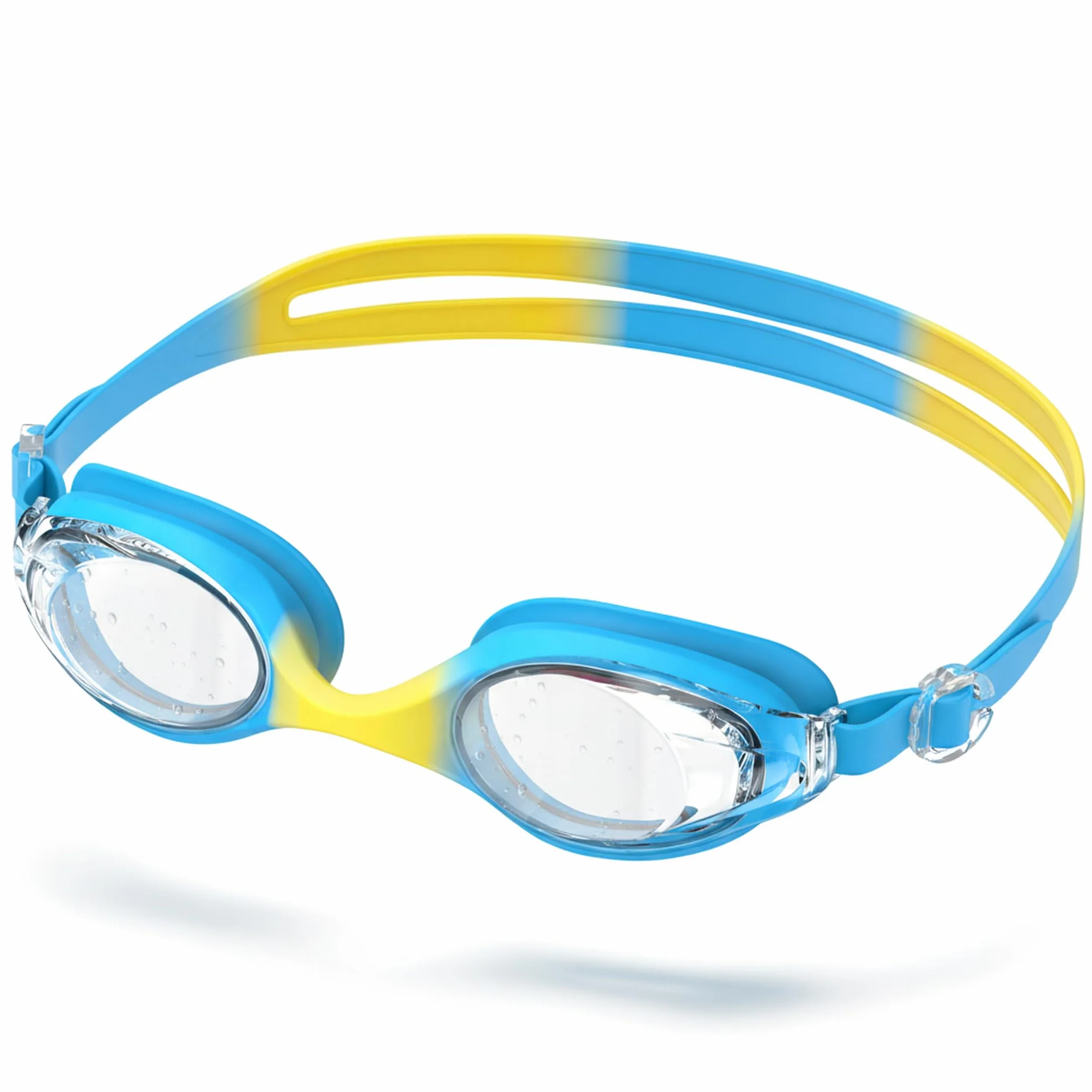 Gafas de natación niños HD anti-vaho Protección UV Banda elástica silicona Unisex 3-14 años