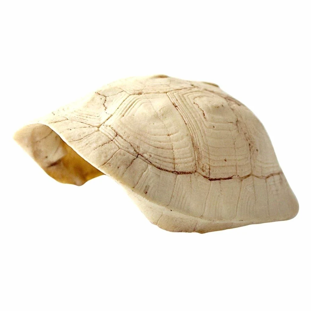 Escondite de caparazón de Tortuga de simulación, escondite de Caja de Reptiles de Acuario de Anfibios - Decoración de Esquina de hábitat escondites de Tortugas de Serpiente Lagarto