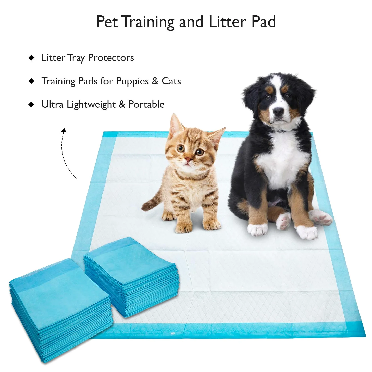 ProCure Pads Arena para Gatos Ligeros, 500 cuentan - 12" x 17" Disposable Cachorro Pads - absorbancia de luz, empapadores a Prueba de Agua -
