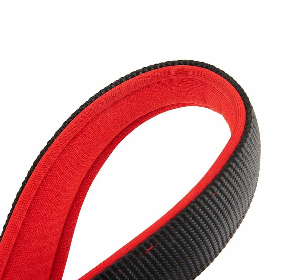 Correa Corta para Perros, Resistente, roja, con asa Acolchada y cómoda, para Perros medianos y Grandes, Reflectante, Talla M, Correa de tracción para Perros (M)