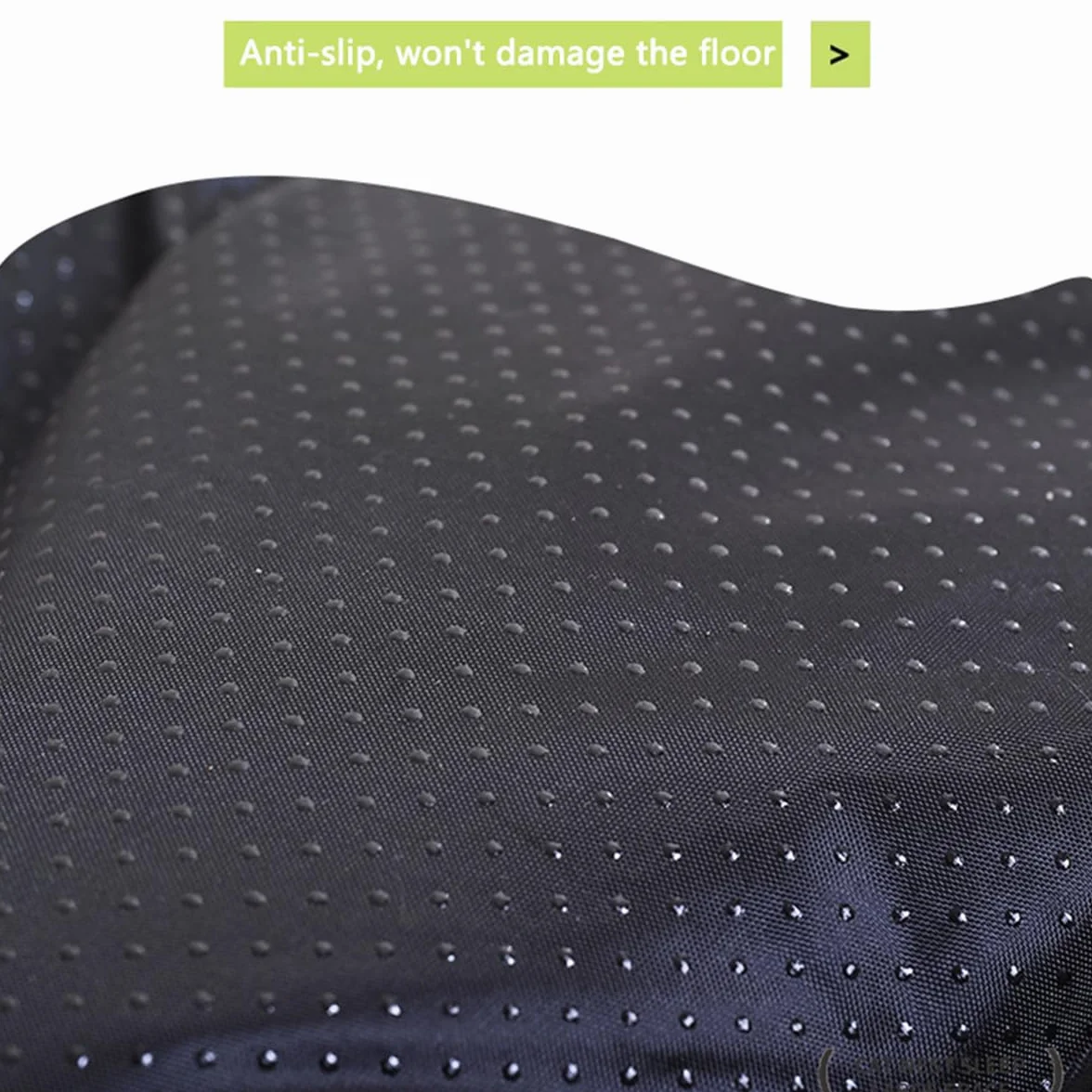 Odot Cama Perro Gato para Grande Medianos Pequeño, Impresión de Cuadros Cama Ortopédica Rectángulo Cojín de Felpa, Mascotas Sofá para Gatos, con Base Antideslizante, Lavable (Marrón,L)