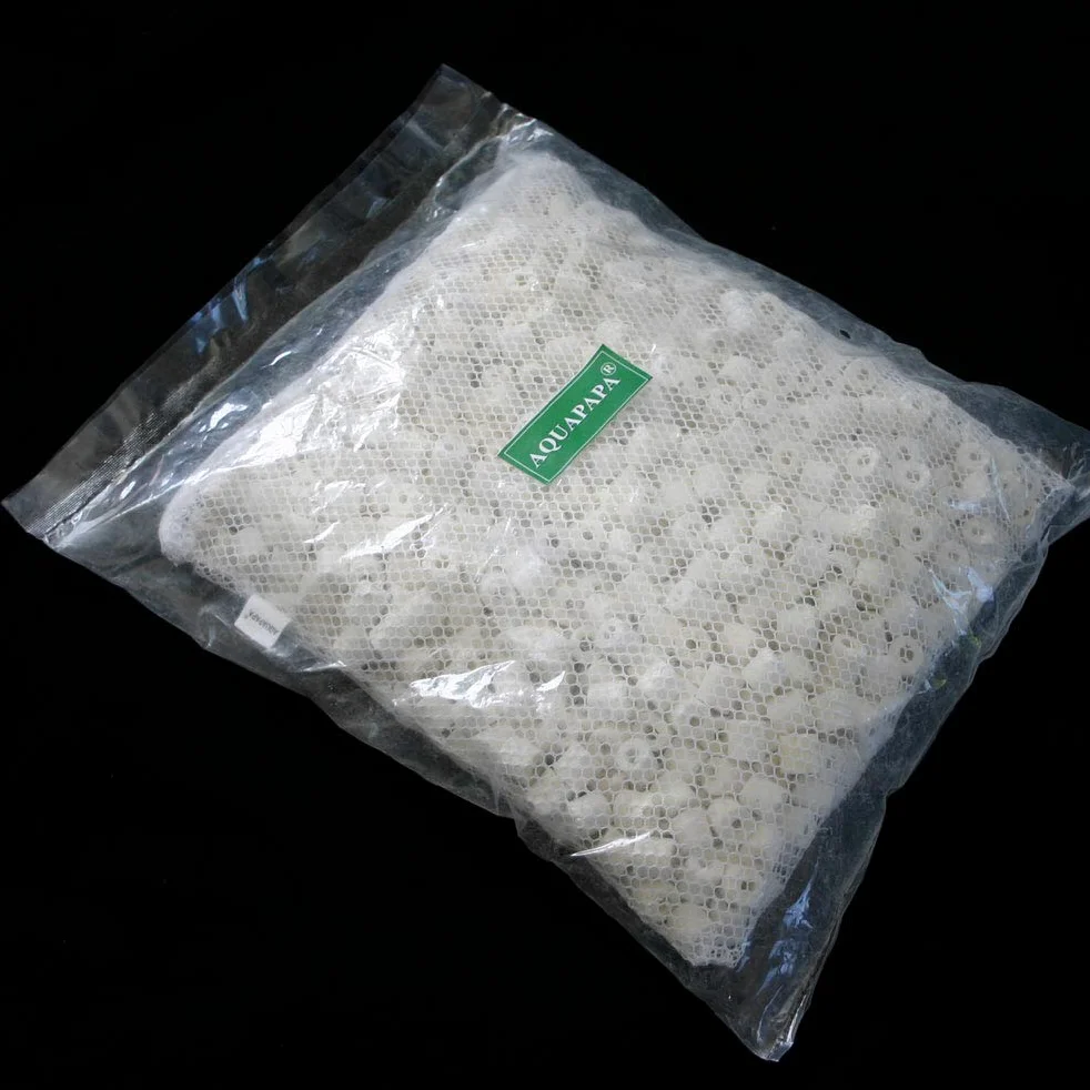 Aquacity Medios de Filtro de Anillos de cerámica Bio a Granel Premier para Acuario Koi Fish Pond Reef Filter (5 LB)