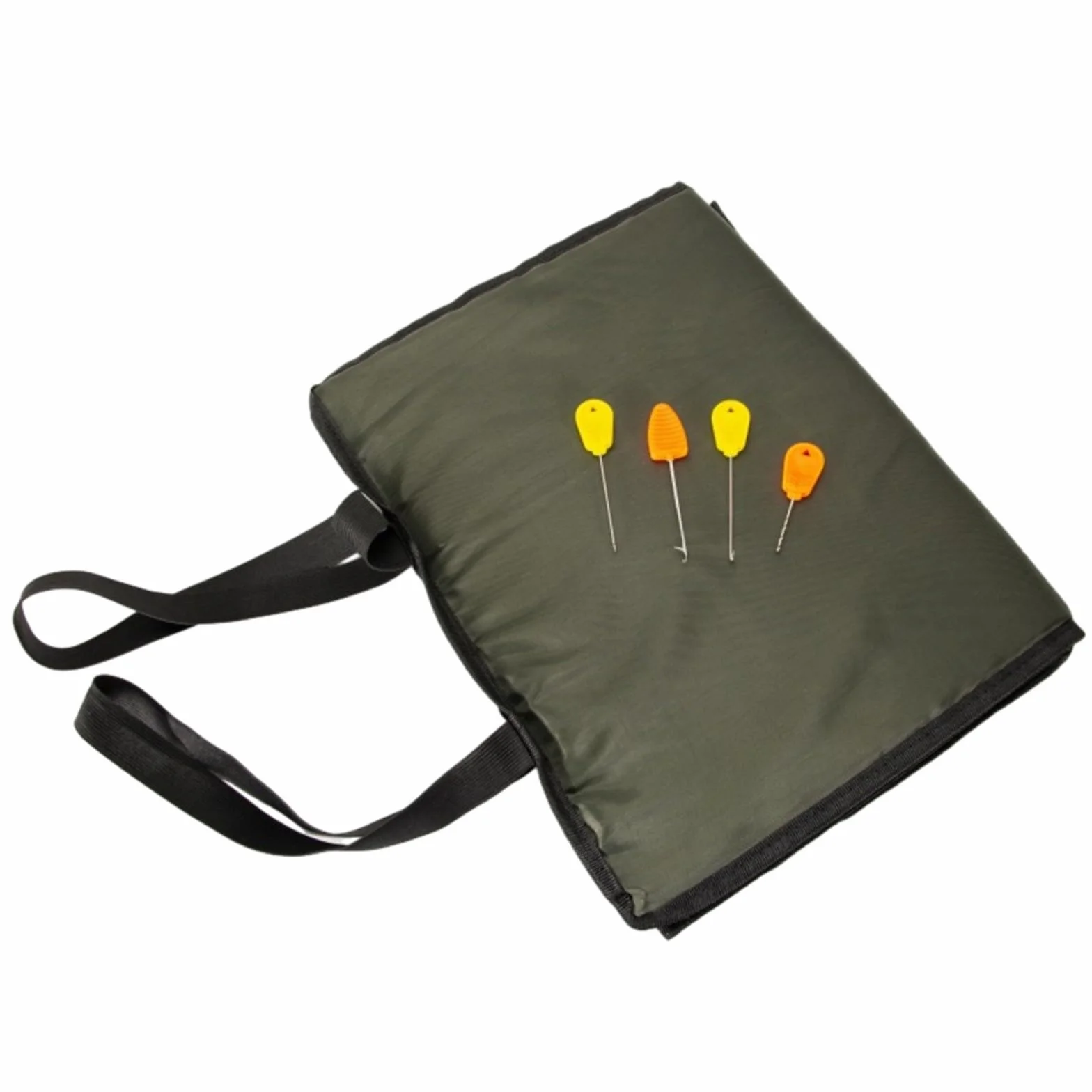 Alfombrilla plegable para pesca de carpas 80x35 cm poliéster algodón verde protección peces