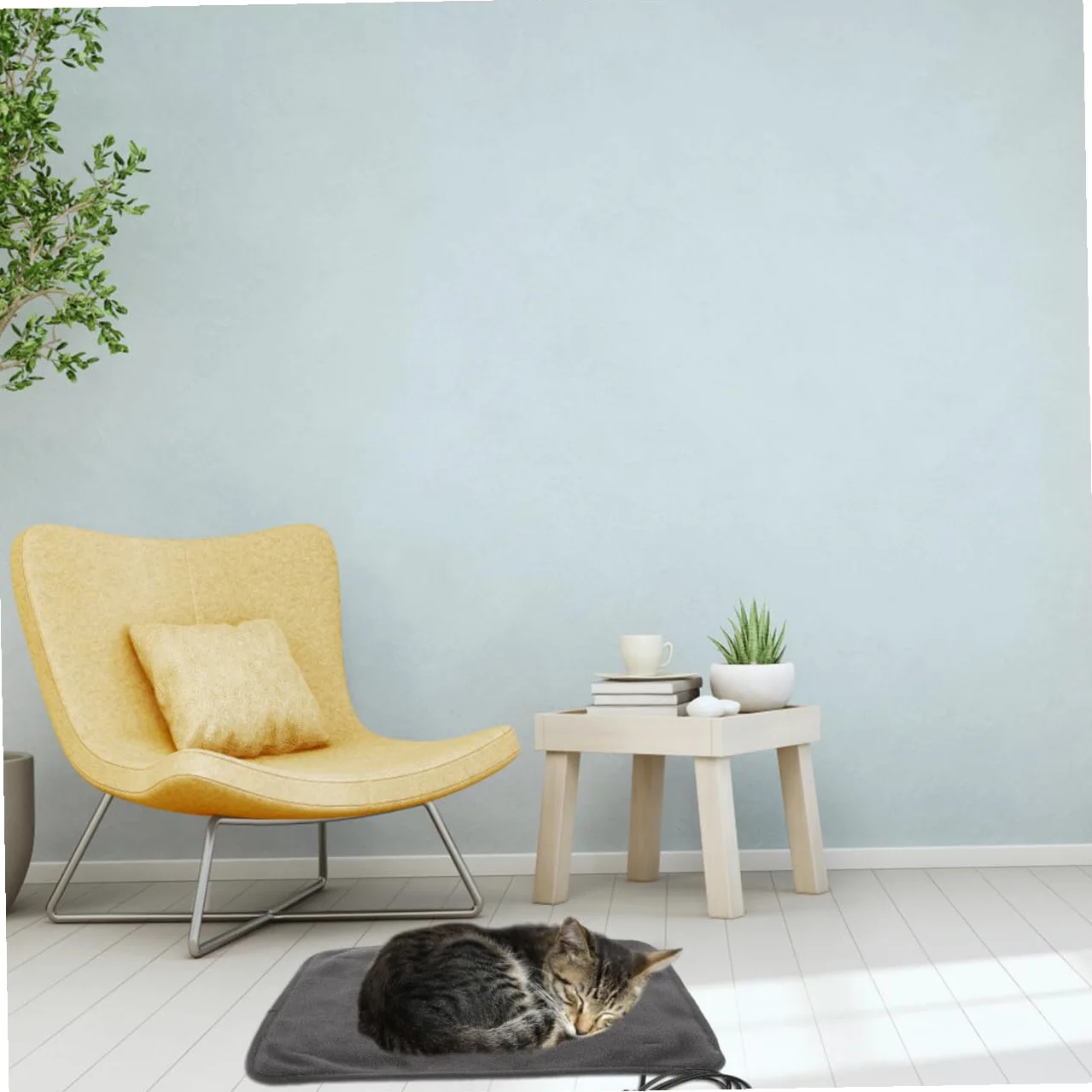 Almohadilla Térmica USB para Mascotas Manta Cálida para Perros Pequeños y Gatos Control De Temperatura para Dormitorios De Invierno
