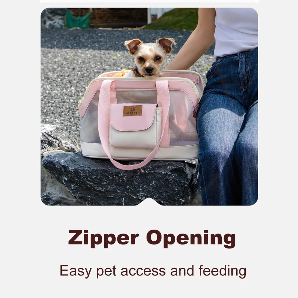 Bolsa portátil para gatos, transpirable, resistente al desgaste, bolsa de hombro portátil para perros pequeños y gatos, tela Oxford, antiarañazos, resistente a la suciedad, diseño de gran capacidad