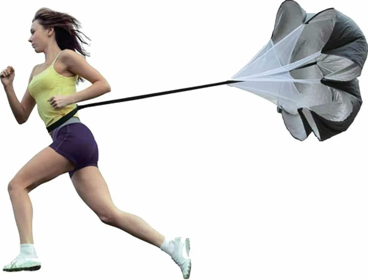 Paracaídas de Resistencia 56 Pulgadas para Correr Entrenamiento de Velocidad Fútbol Deportes